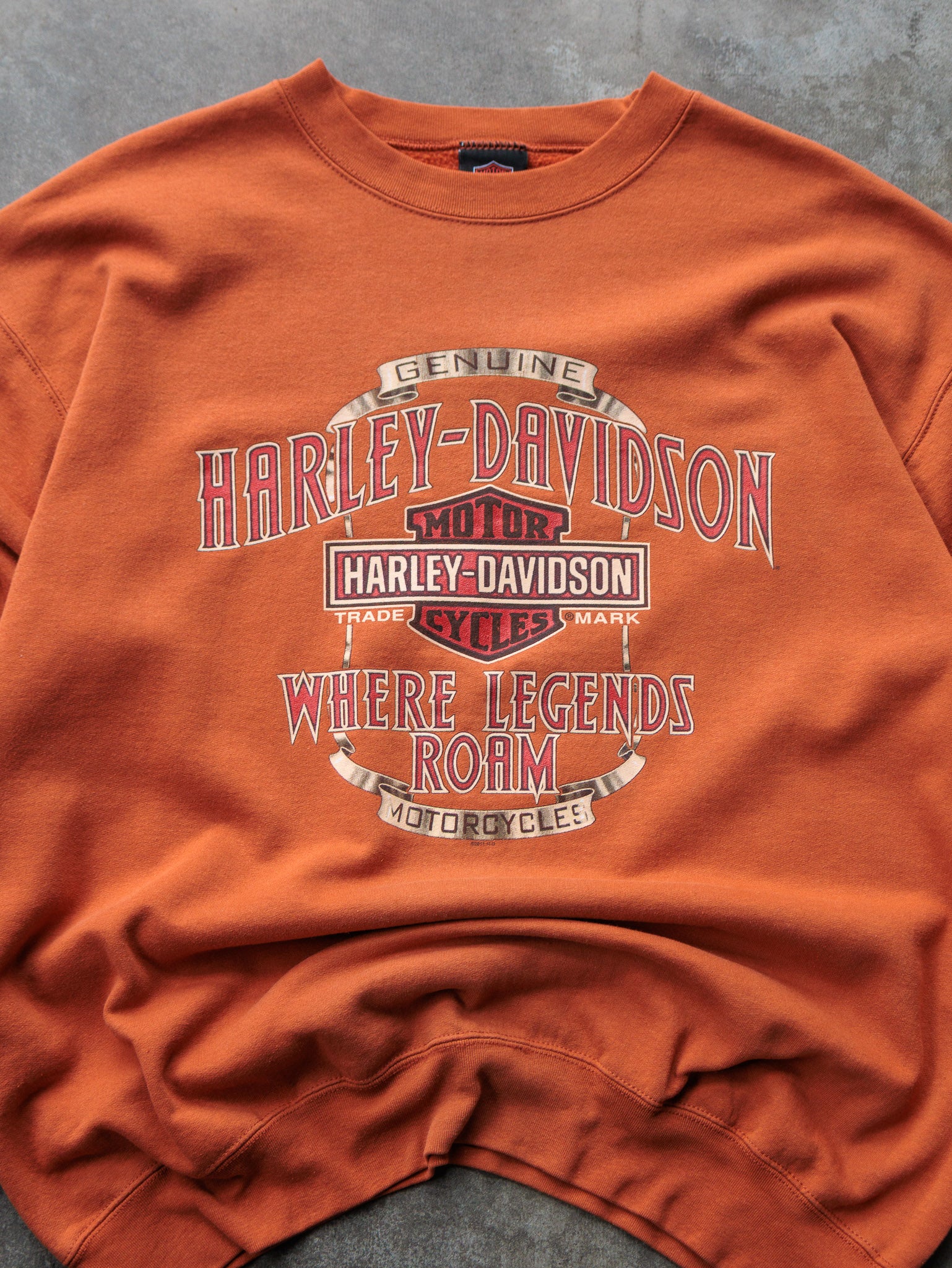 Vintage Orange Harley-Davidson Ohio Sweatshirt (L)