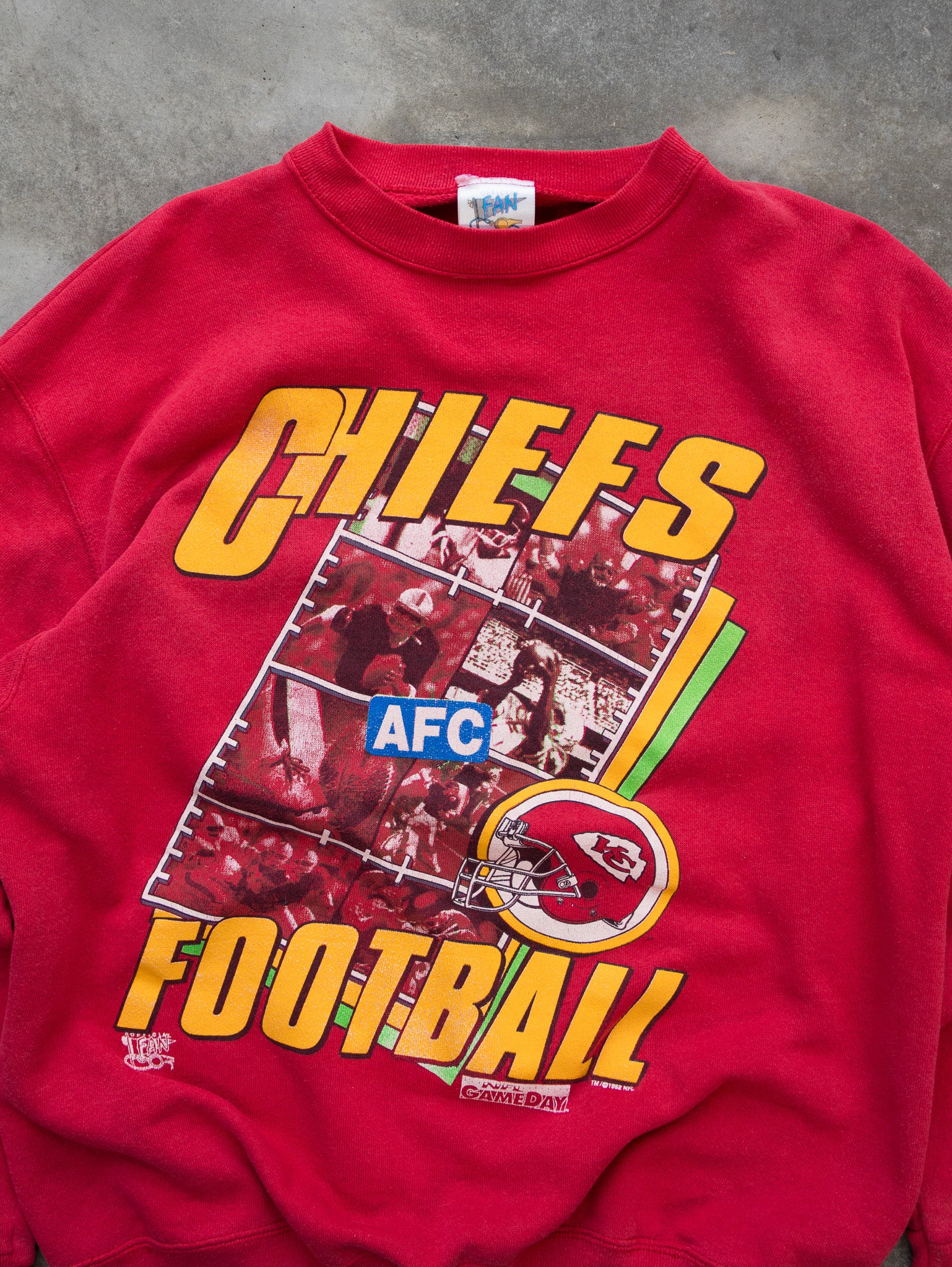 Vintage 90s Red Kansas City Chiefs Sweatshirt (L)