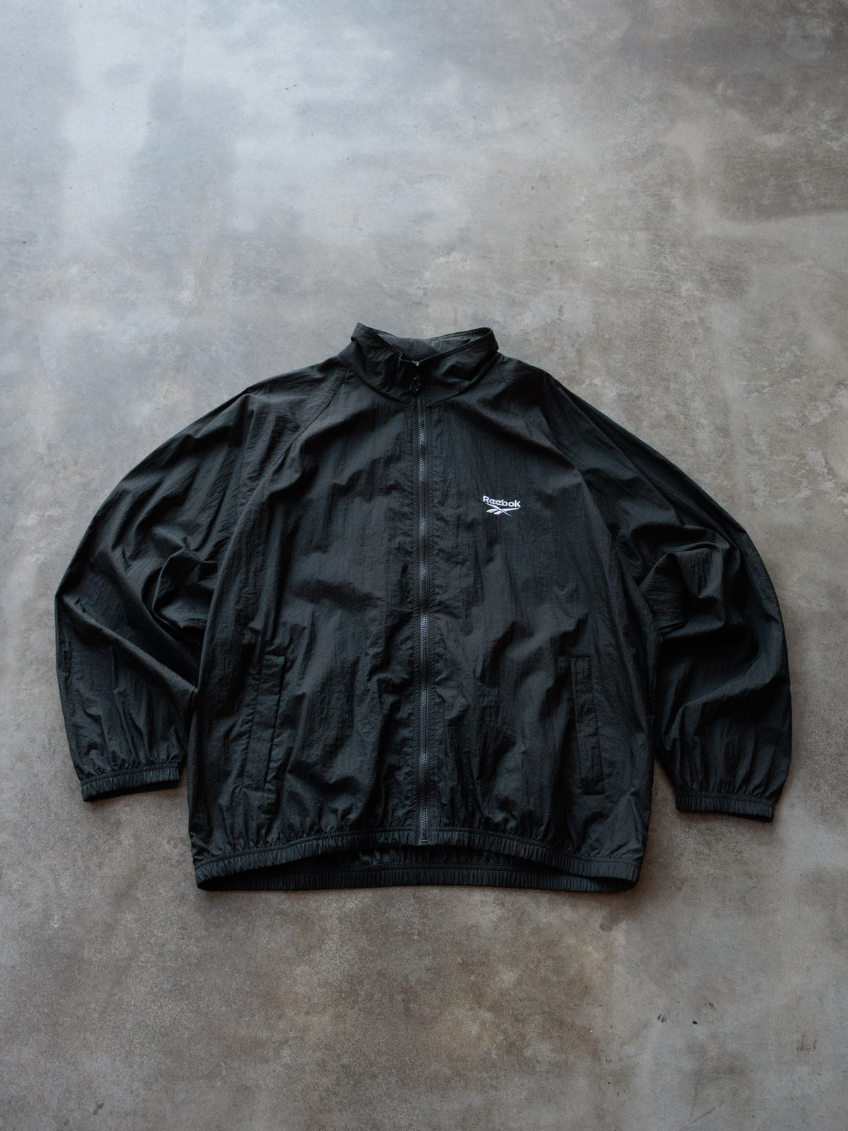 Vintage 00s Black Reebok Windbreaker (XL)