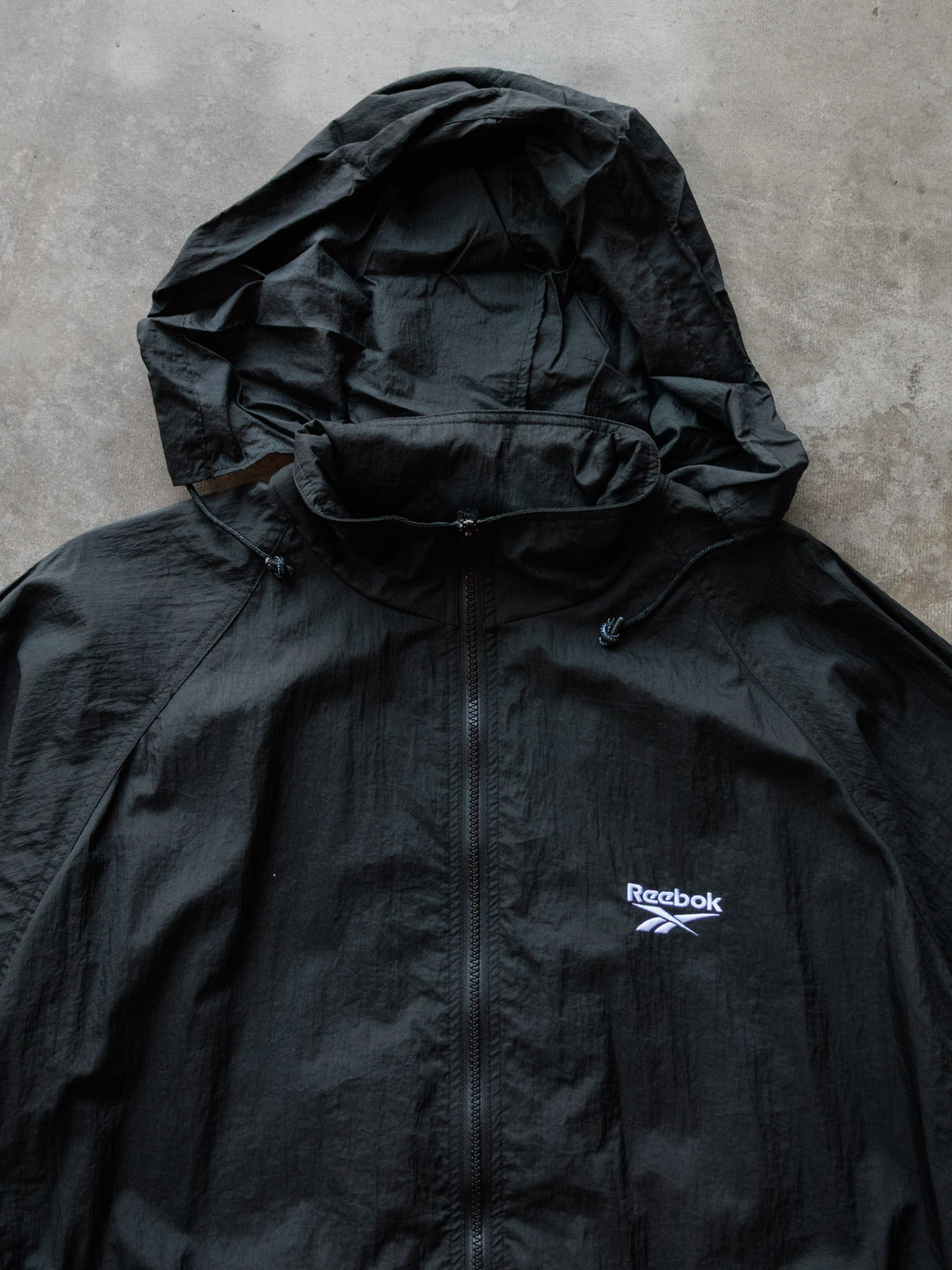 Vintage 00s Black Reebok Windbreaker (XL)