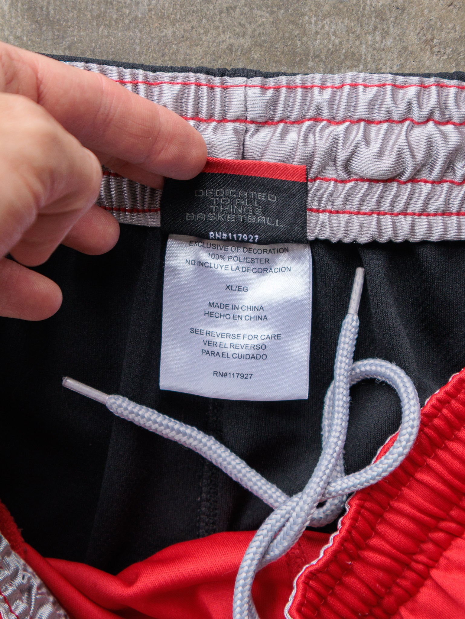 Vintage 00s Red & Black AND1 Shorts (XL)