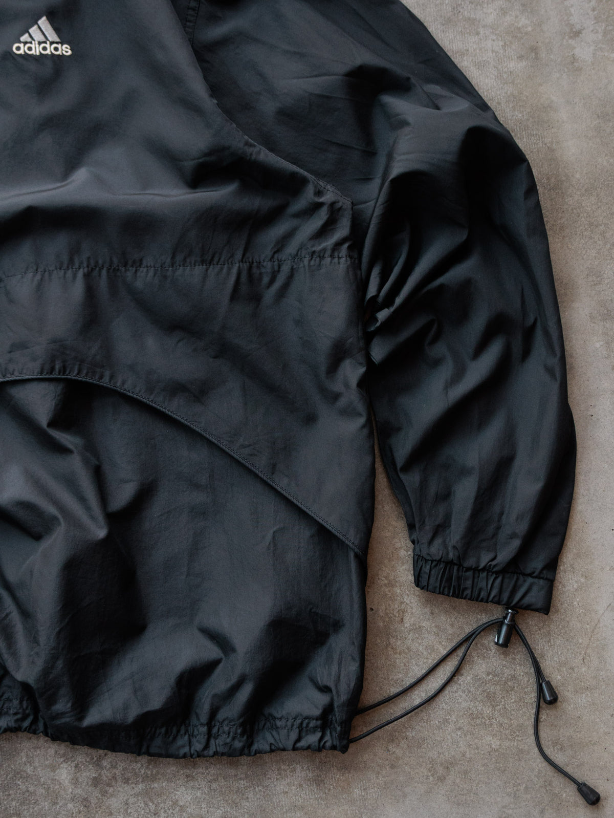 Vintage 90s Black Adidas Windbreaker (L)