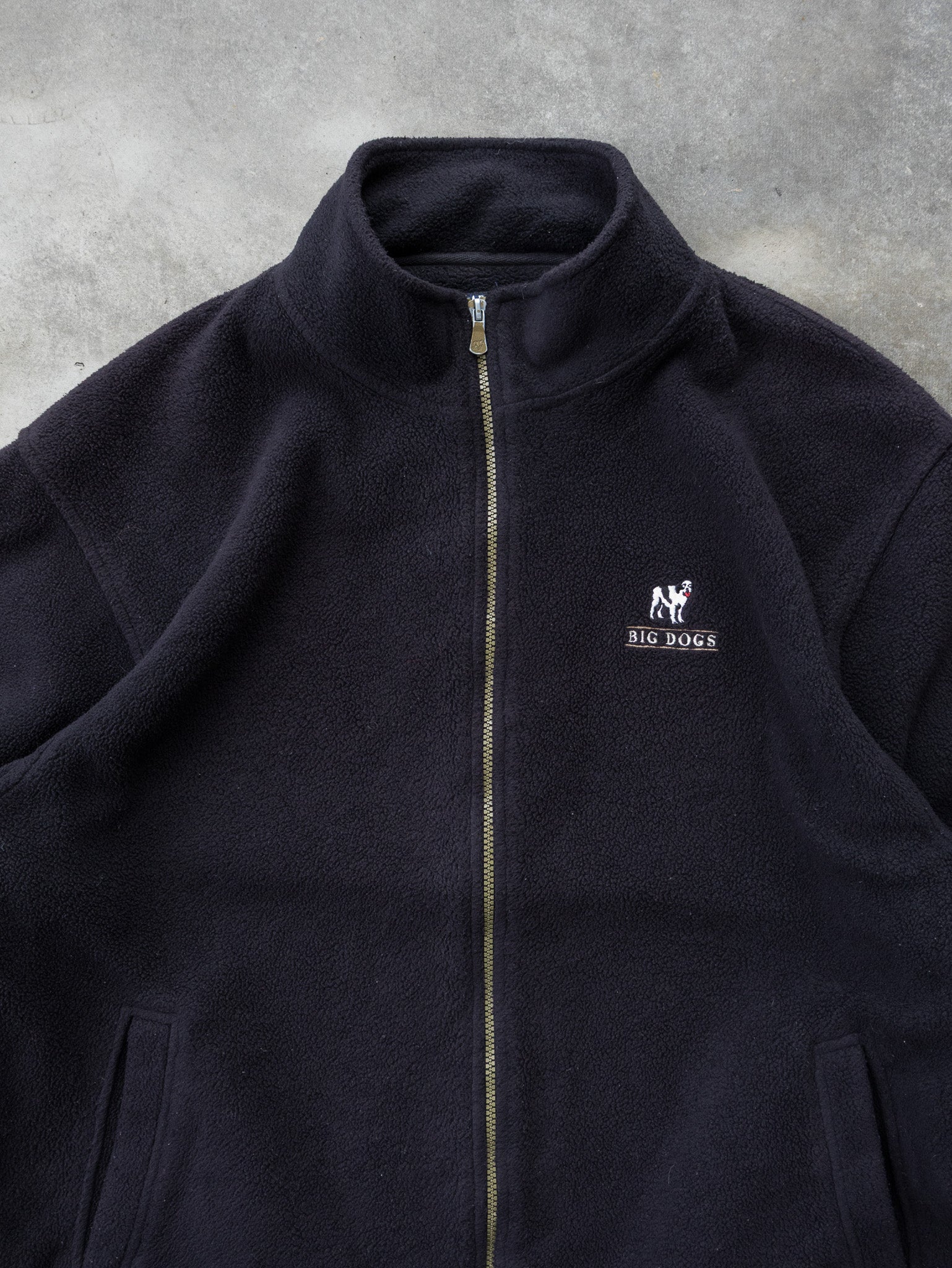 Vintage Black Big Dogs Fleece (XL)