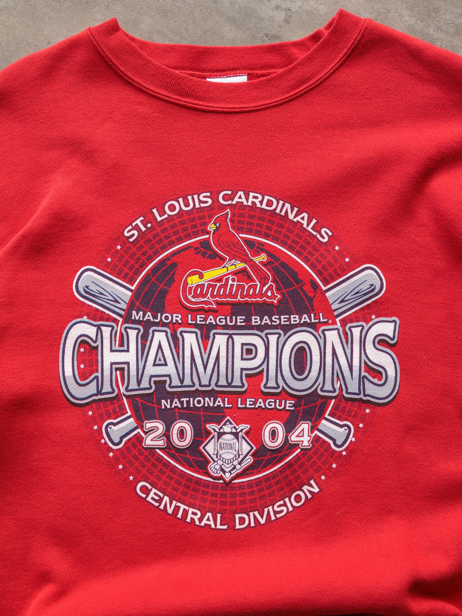 Vintage 2004 Red St. Louis Cardinals Sweatshirt (XL)