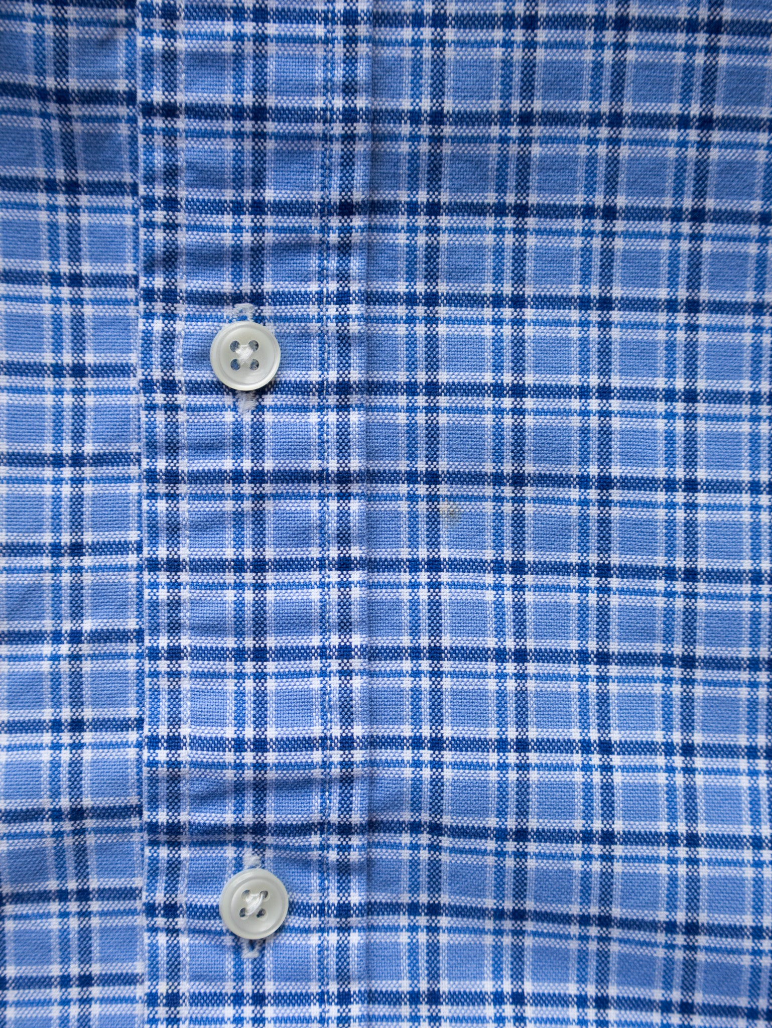 Vintage Blue Ralph Lauren Plaid Shirt (S)