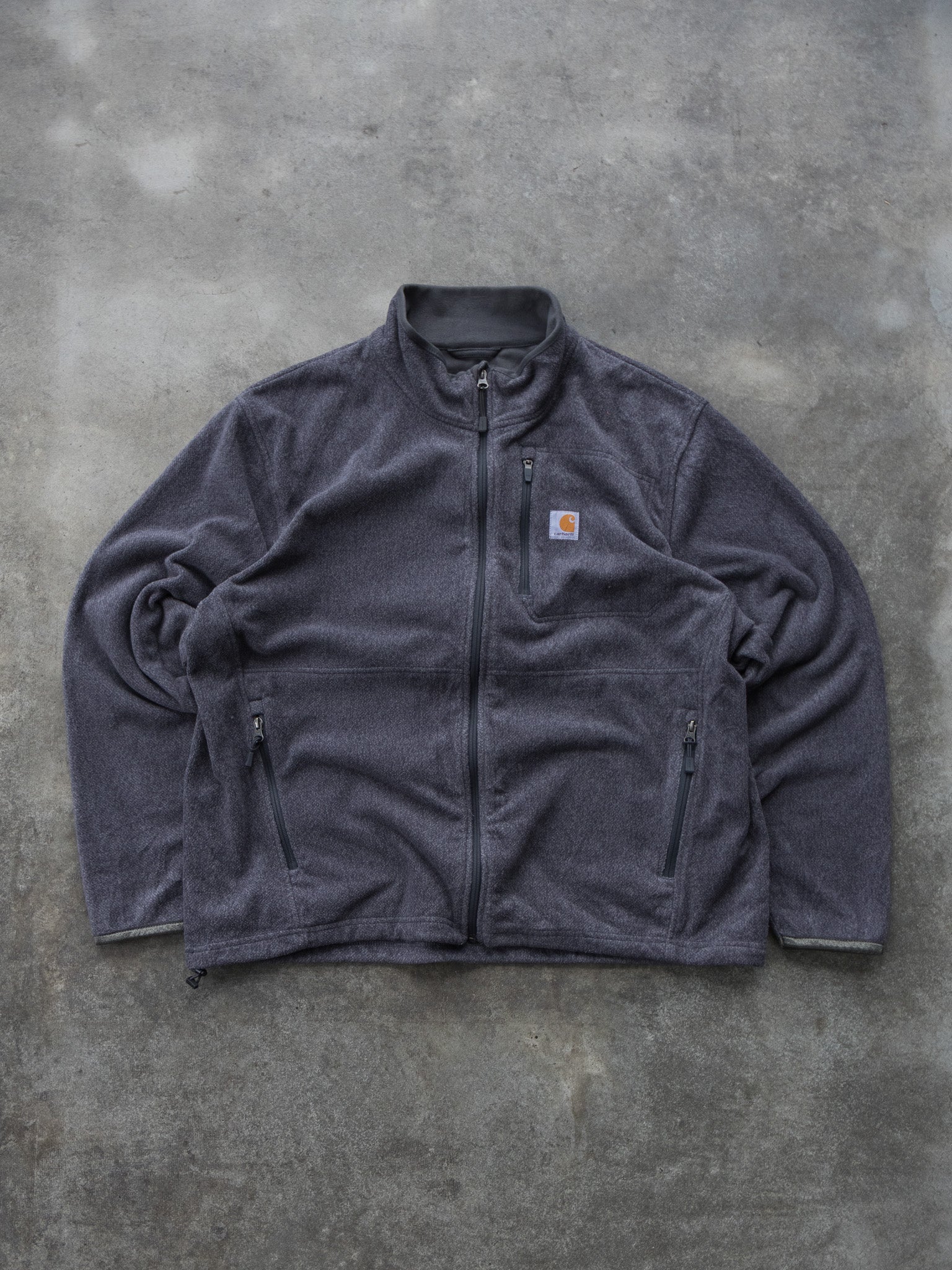 Vintage Charcoal Carhartt Full Zip Fleece (XL)