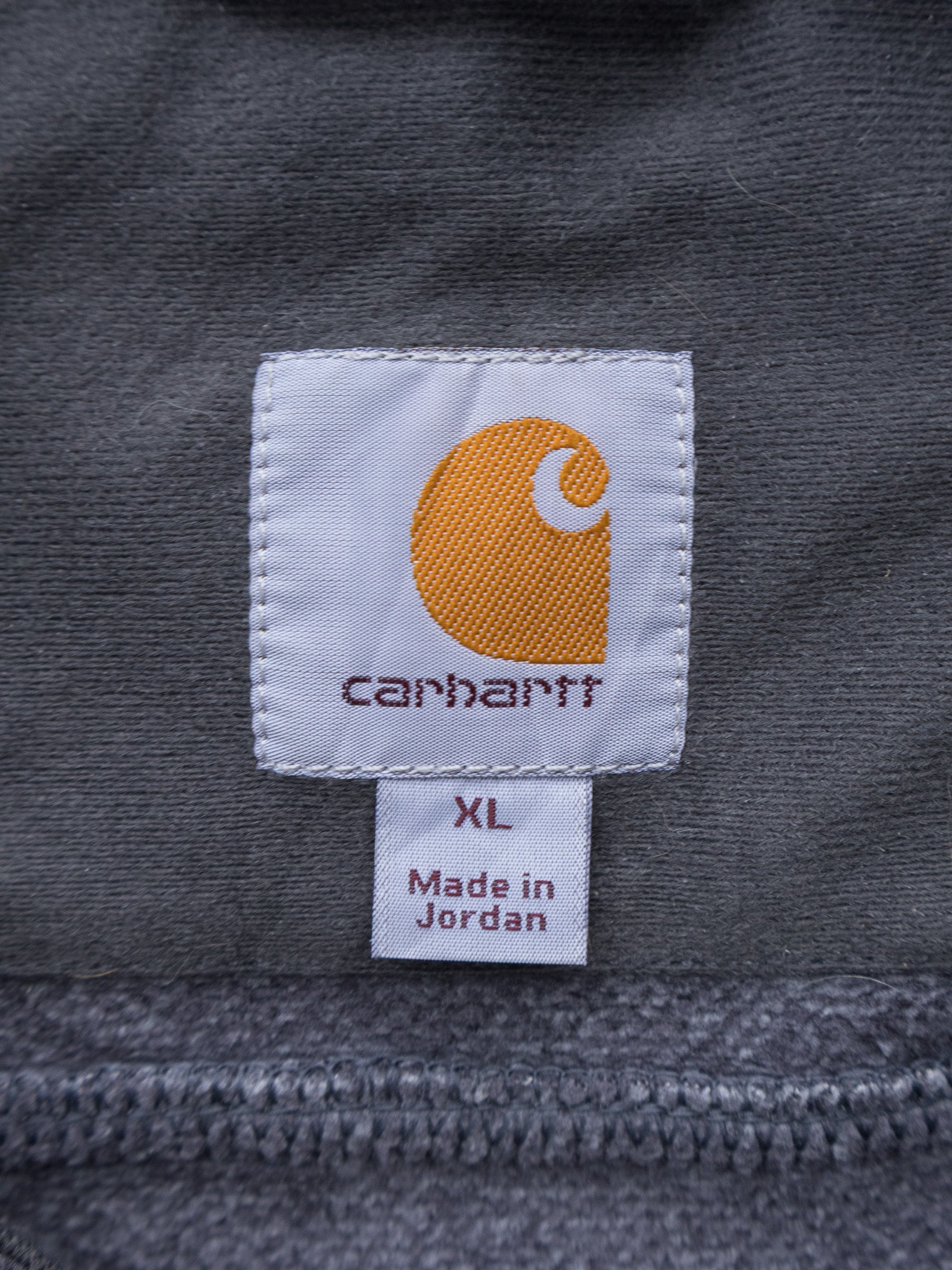 Vintage Charcoal Carhartt Full Zip Fleece (XL)