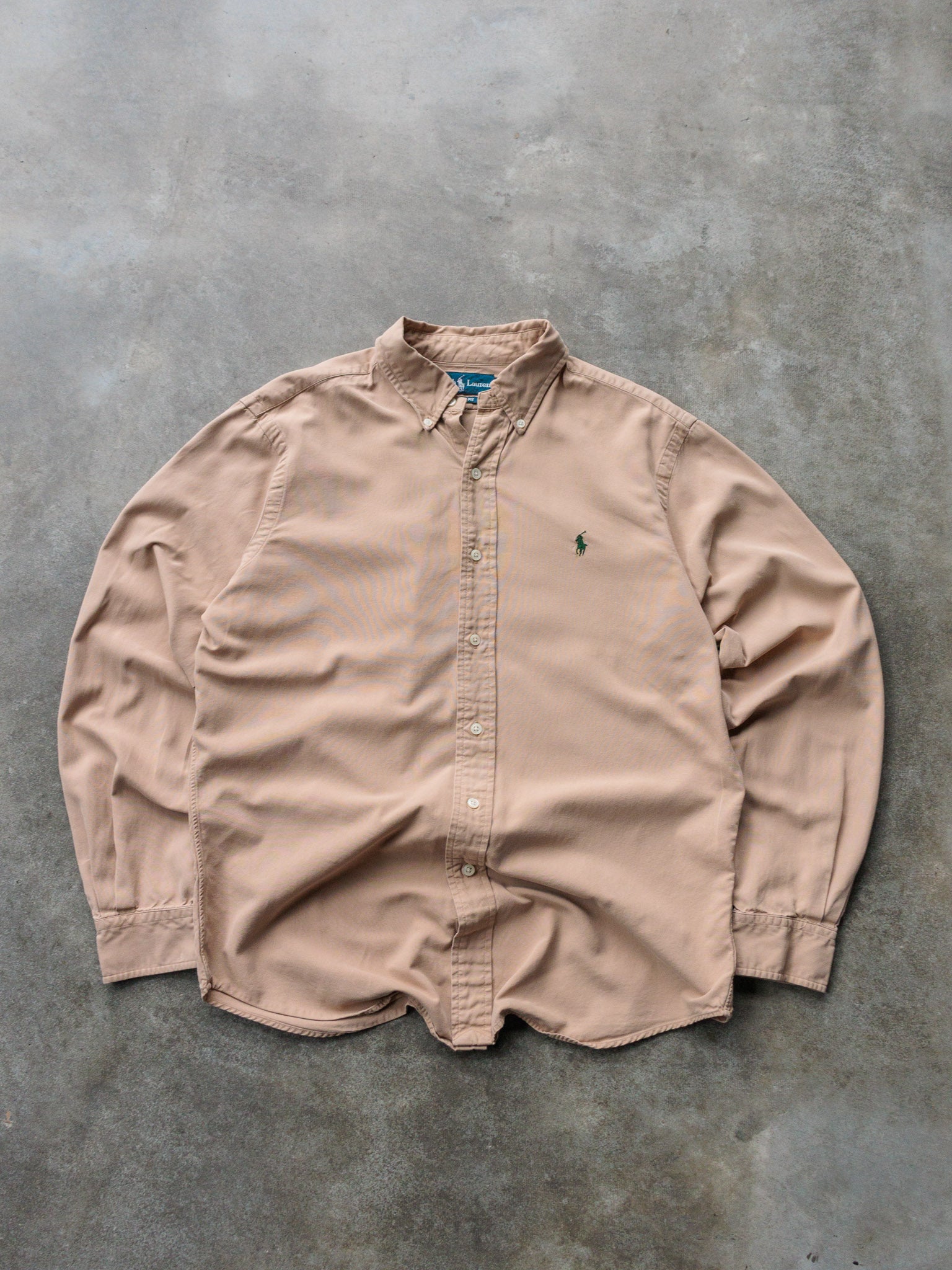 Vintage Tan Ralph Lauren Shirt (M)