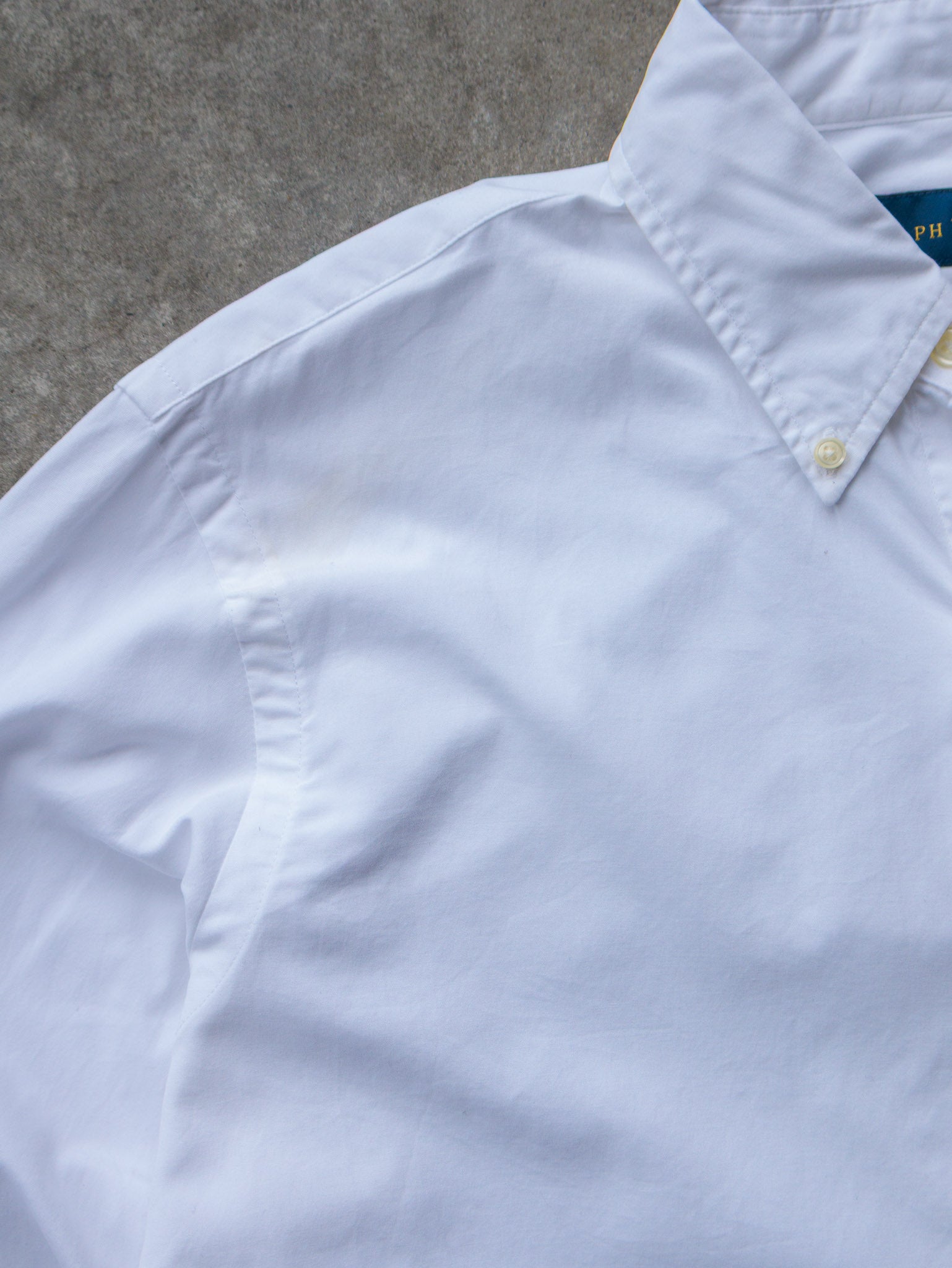 Vintage White Ralph Lauren Shirt (M)