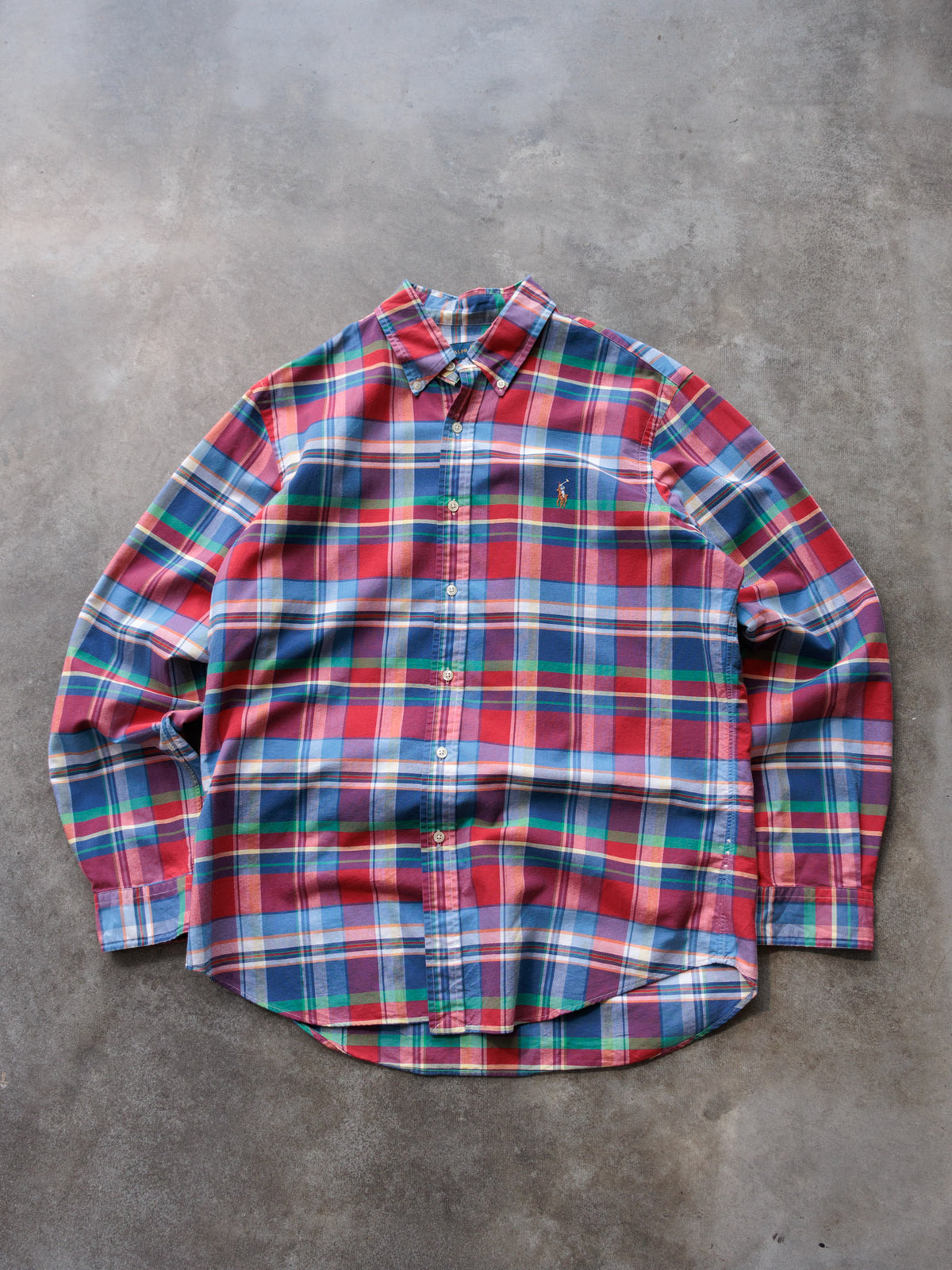 Vintage Multicolor Plaid Ralph Lauren Shirt (L)