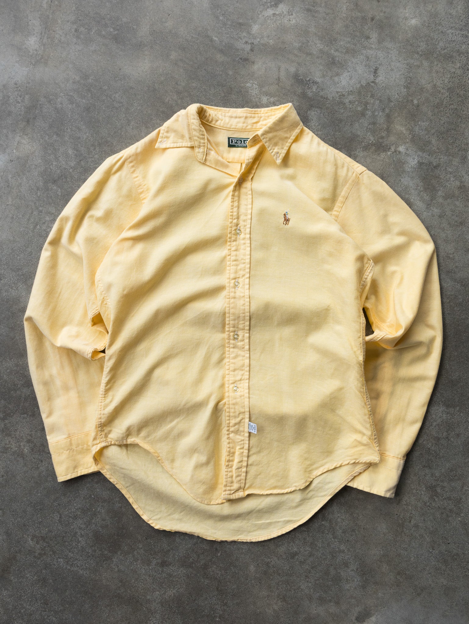 Vintage 90s Yellow Ralph Lauren Shirt (16Y)