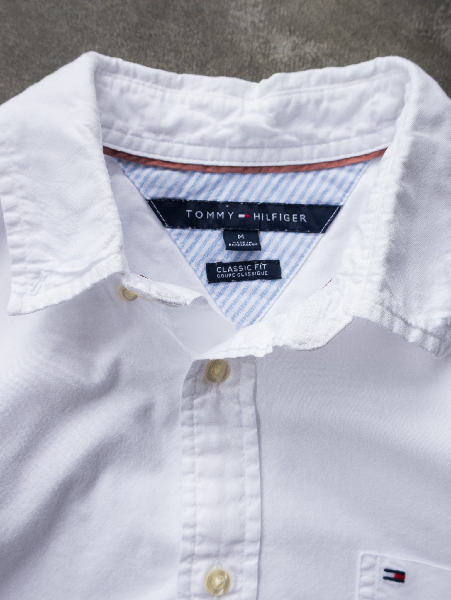 Vintage White Tommy Hilfiger Shirt (M)