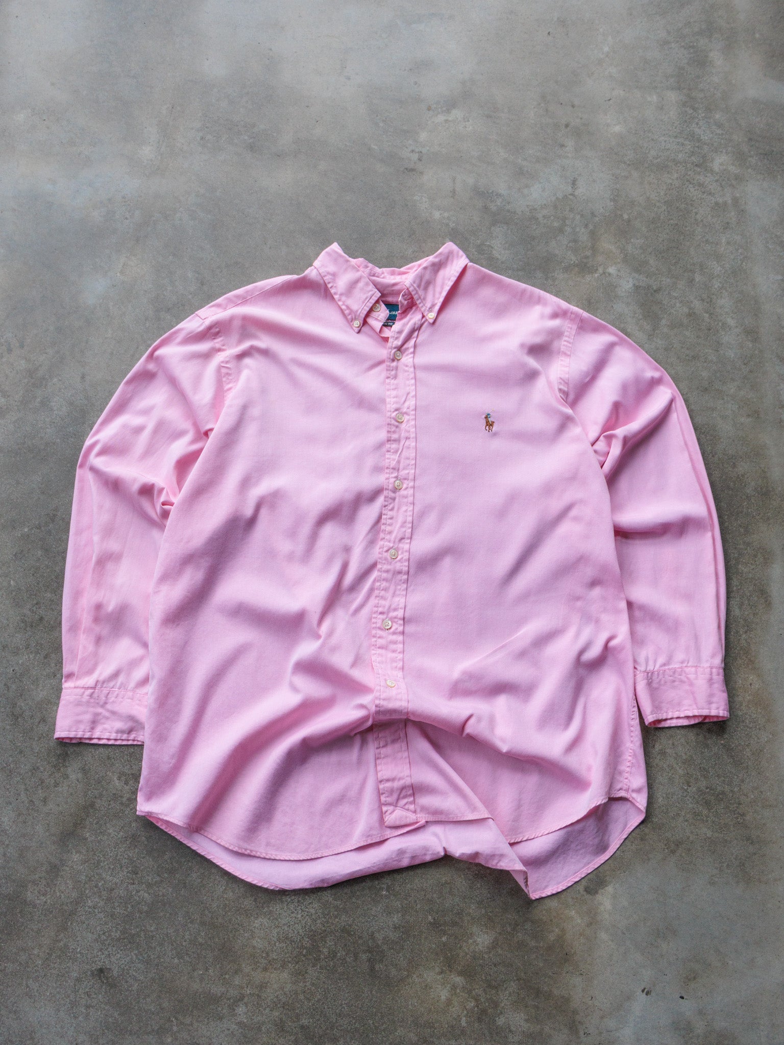 Vintage 90s Pink Ralph Lauren Shirt (XL)
