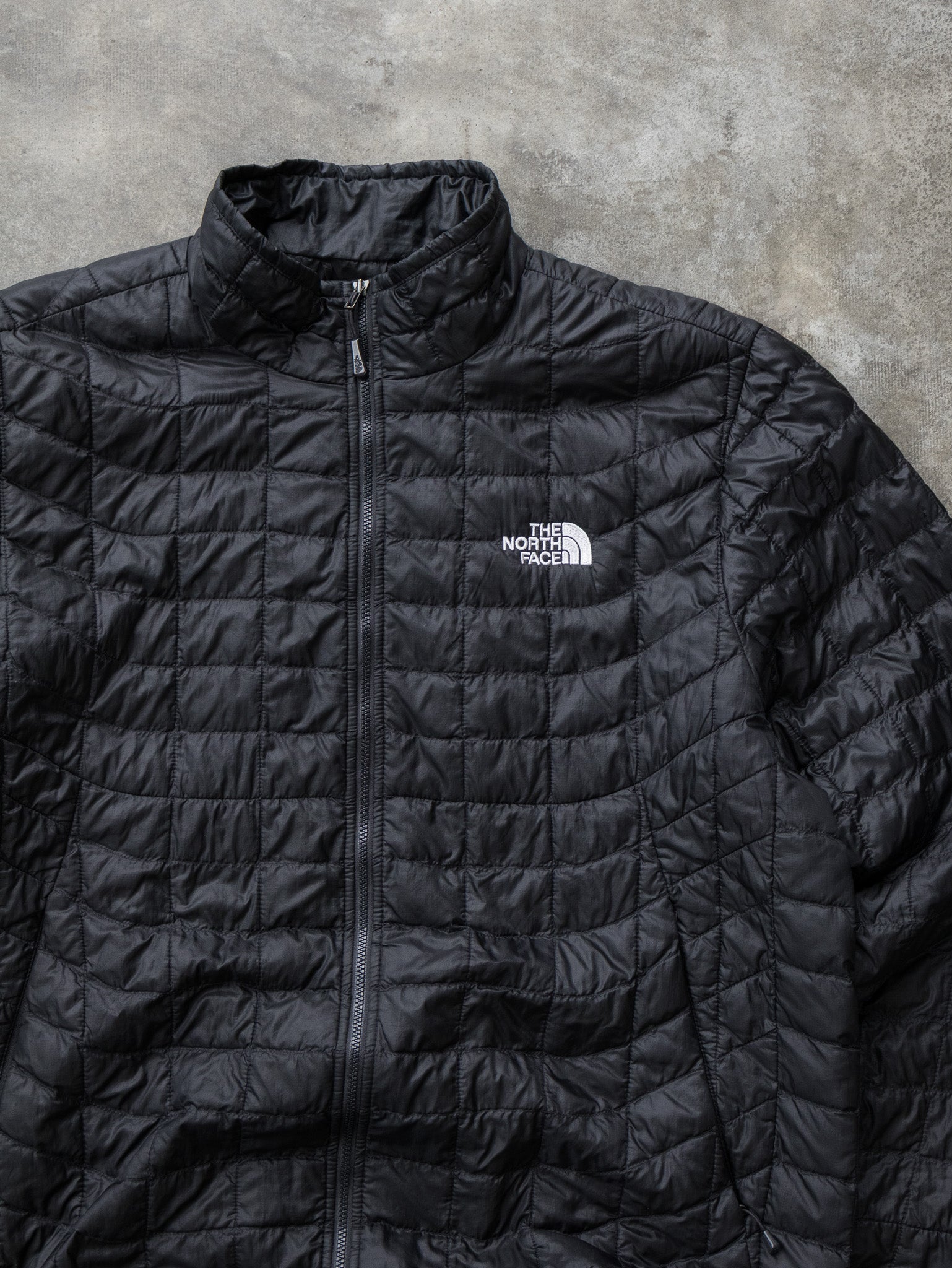 Vintage Black The North Face Quilted Jacket (L)