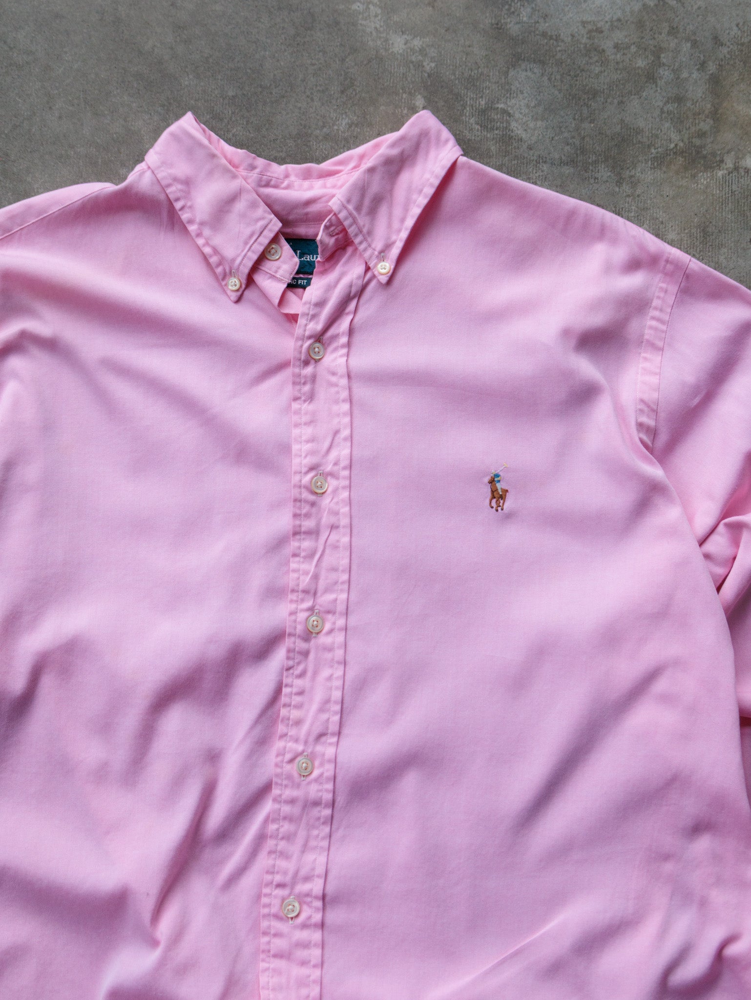 Vintage 90s Pink Ralph Lauren Shirt (XL)