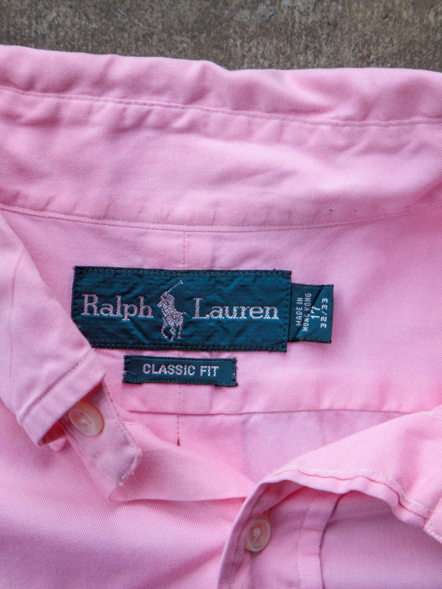 Vintage 90s Pink Ralph Lauren Shirt (XL)