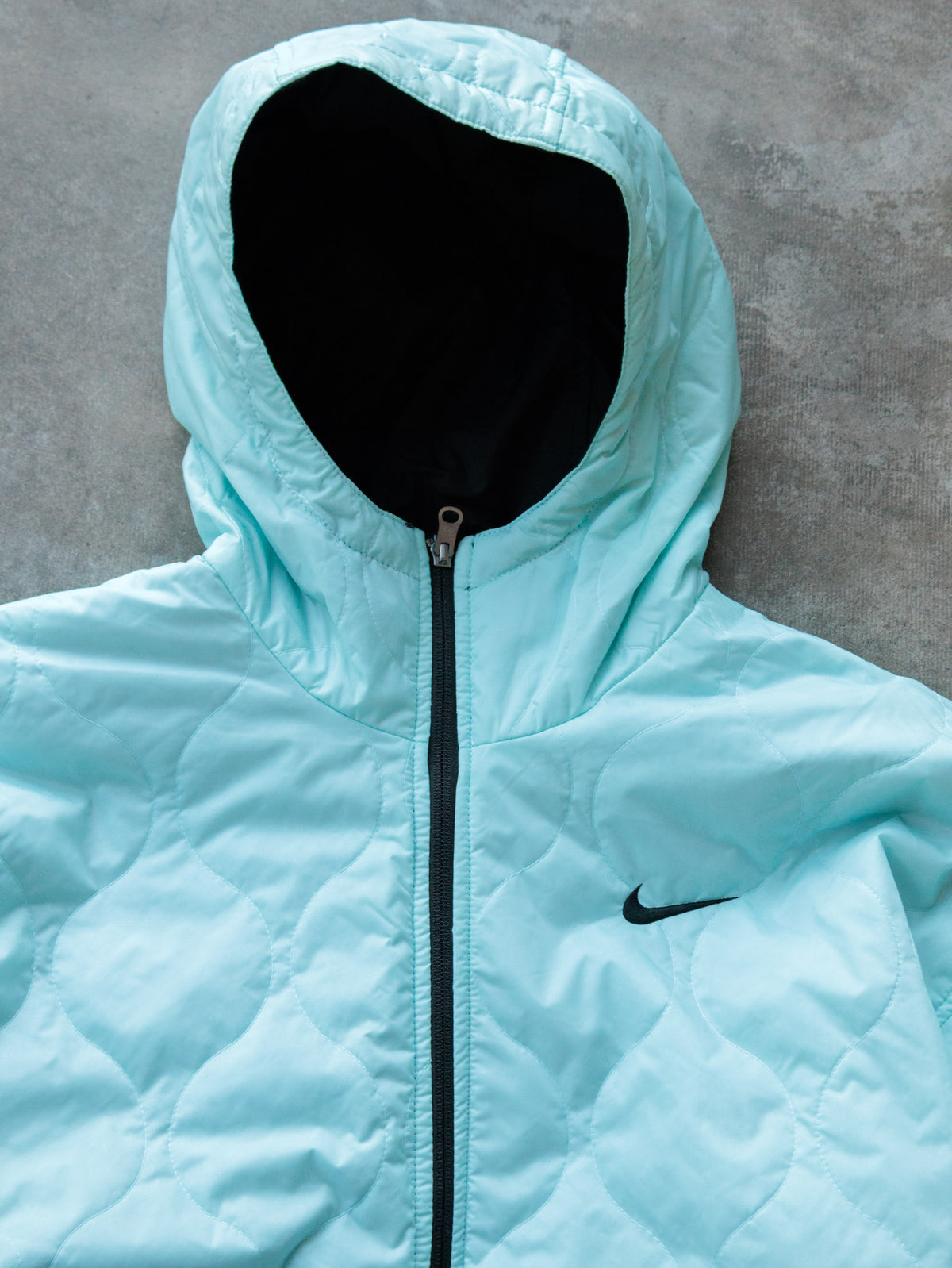 Vintage 00s Black & Green Nike Reversible Puffer Jacket (Women's L)