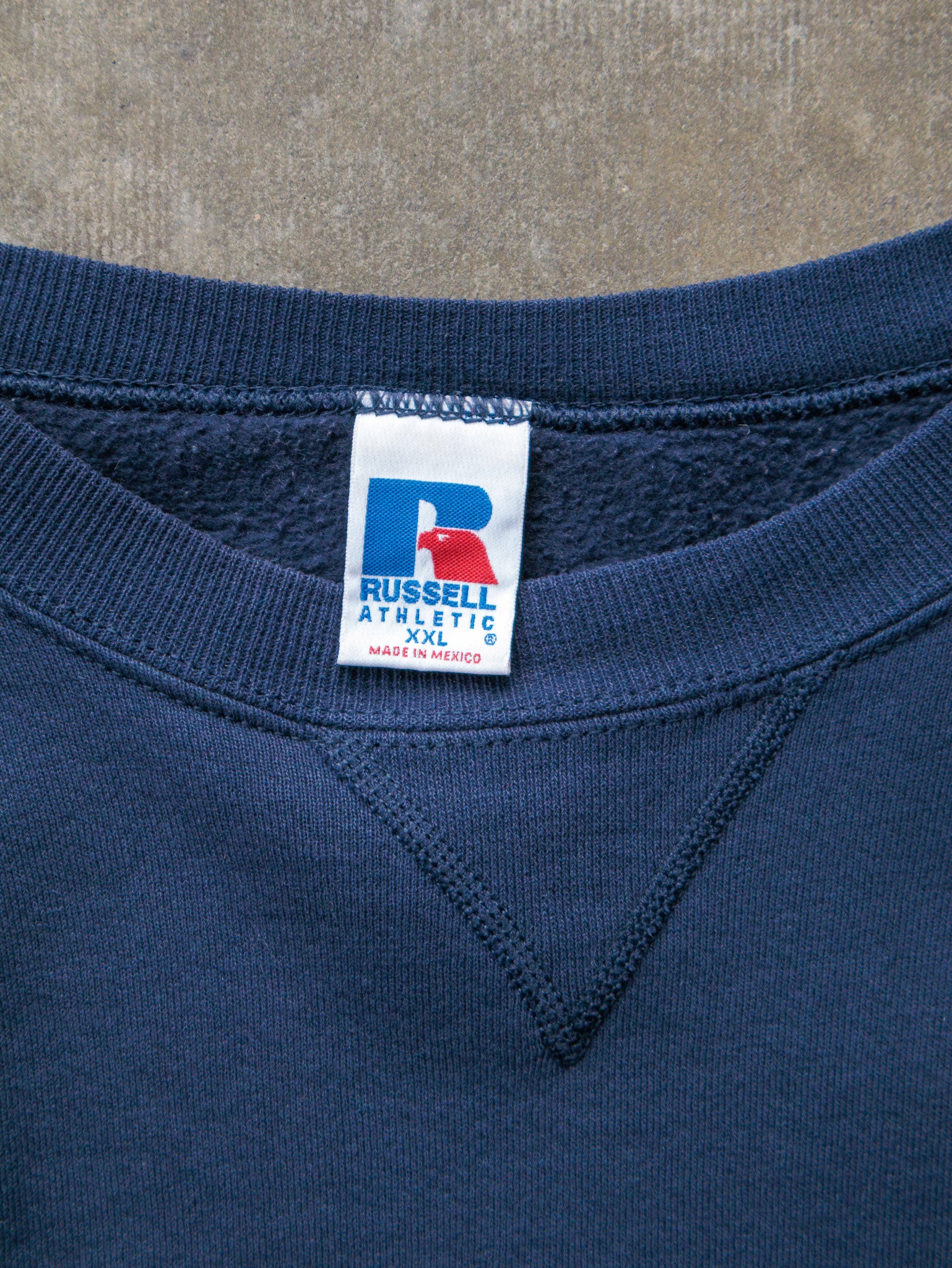 Vintage 90s Navy Russell Athletic Sweatshirt (2XL)
