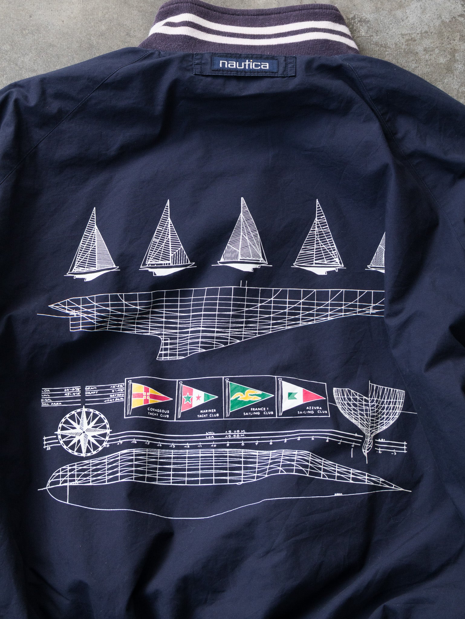 Navy & Red Nautica Reversible Sailing Jacket (XL)