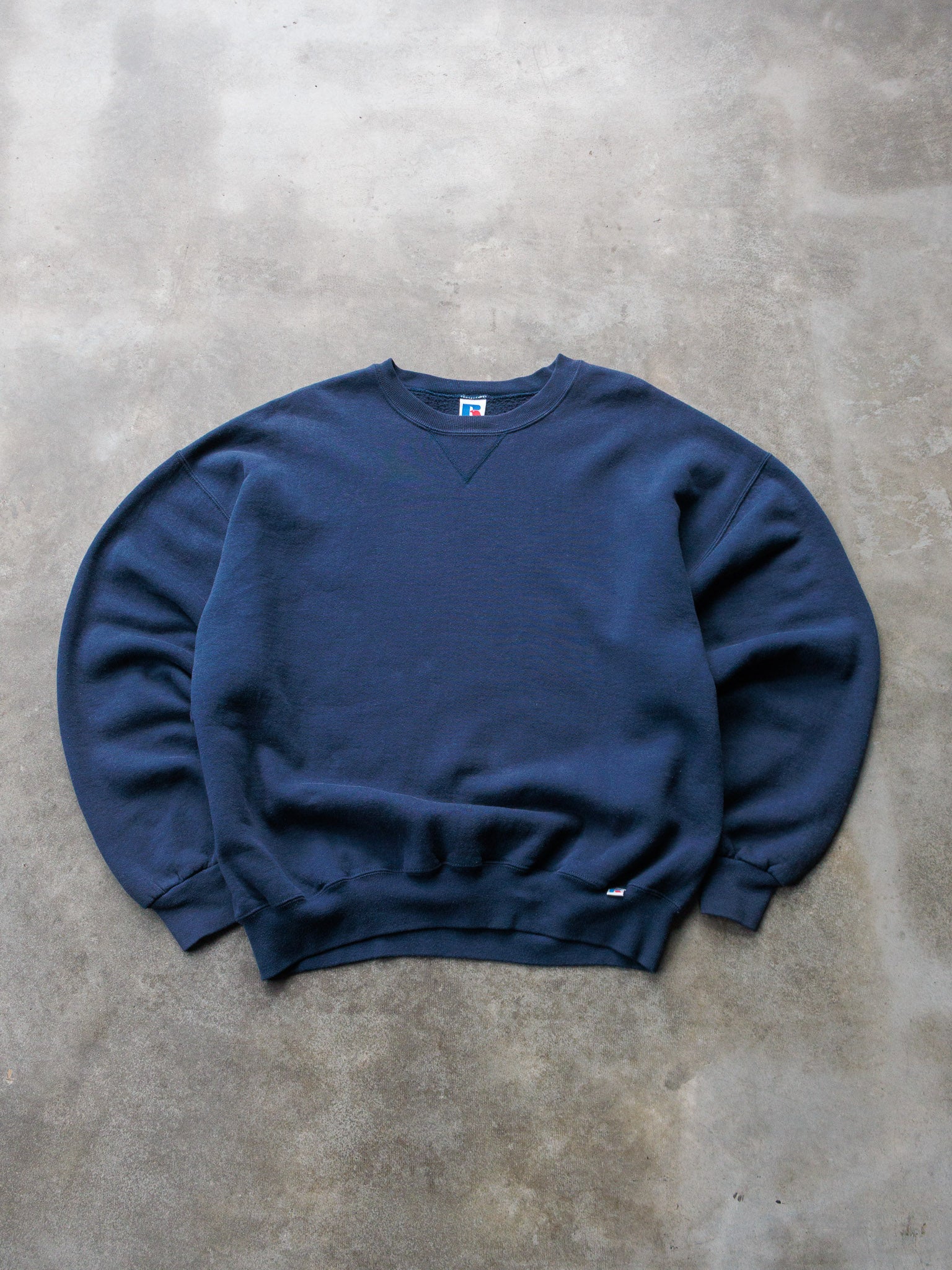 Vintage 90s Navy Russell Athletic Sweatshirt (2XL)