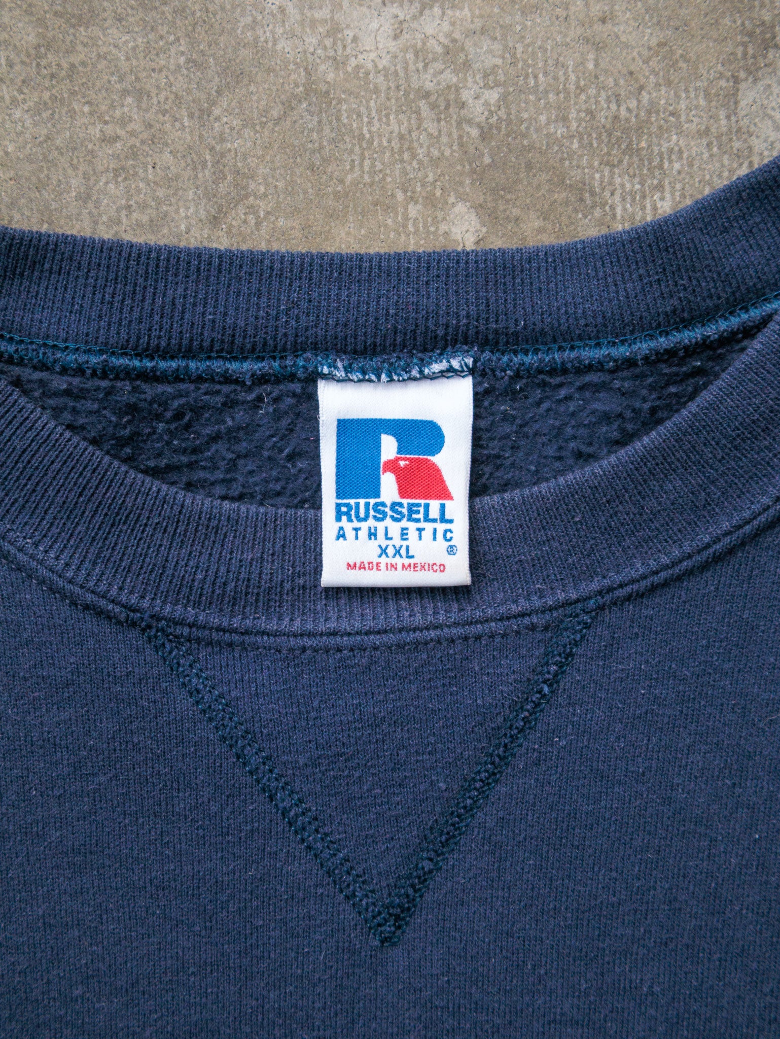 Vintage 90s Navy Russell Athletic Sweatshirt (2XL)