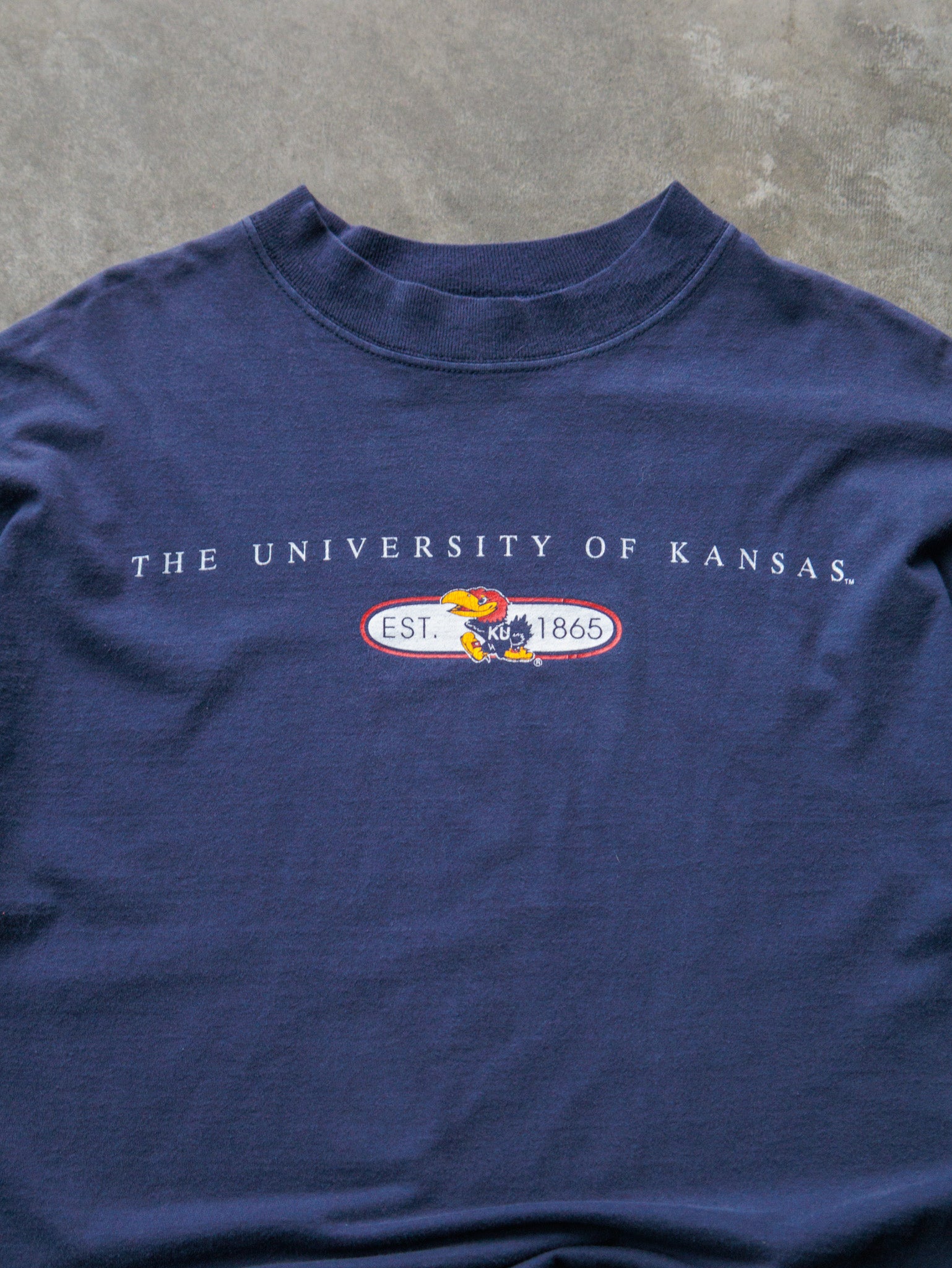 Vintage 90s University of Kansas Russell Athletic Long Sleeve (L)