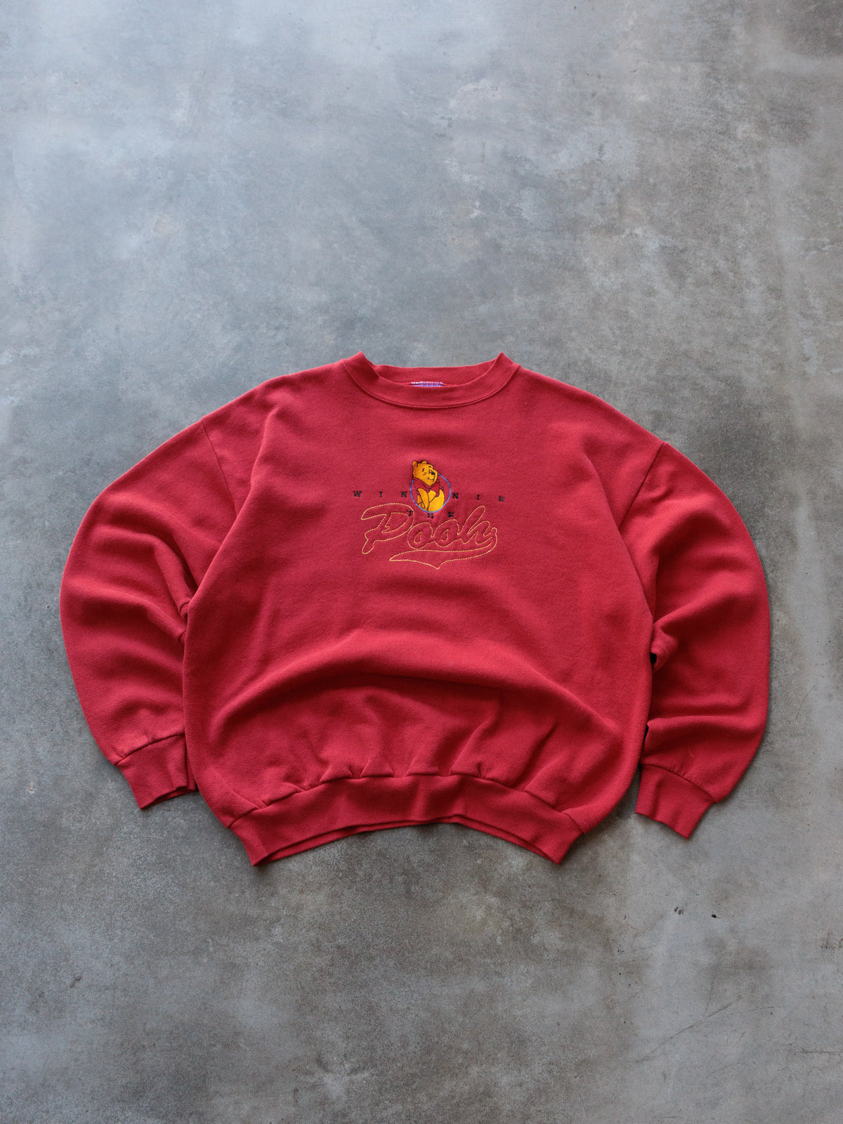 Vintage 90s Red Winnie The Pooh Sweatshirt (L)