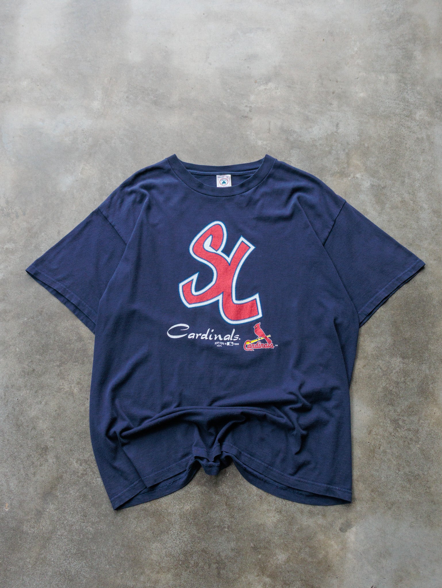 Vintage 1999 Navy St. Louis Cardinals Tee (XL)