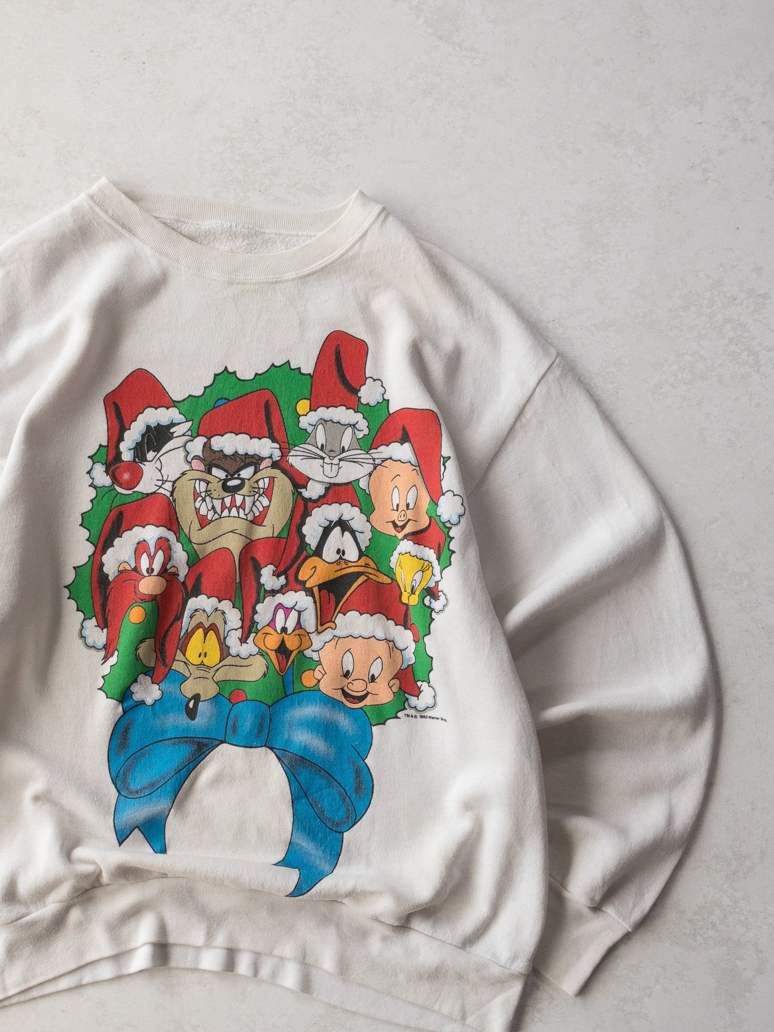 Vintage 1993 Looney Tunes Christmas Sweatshirt (L)