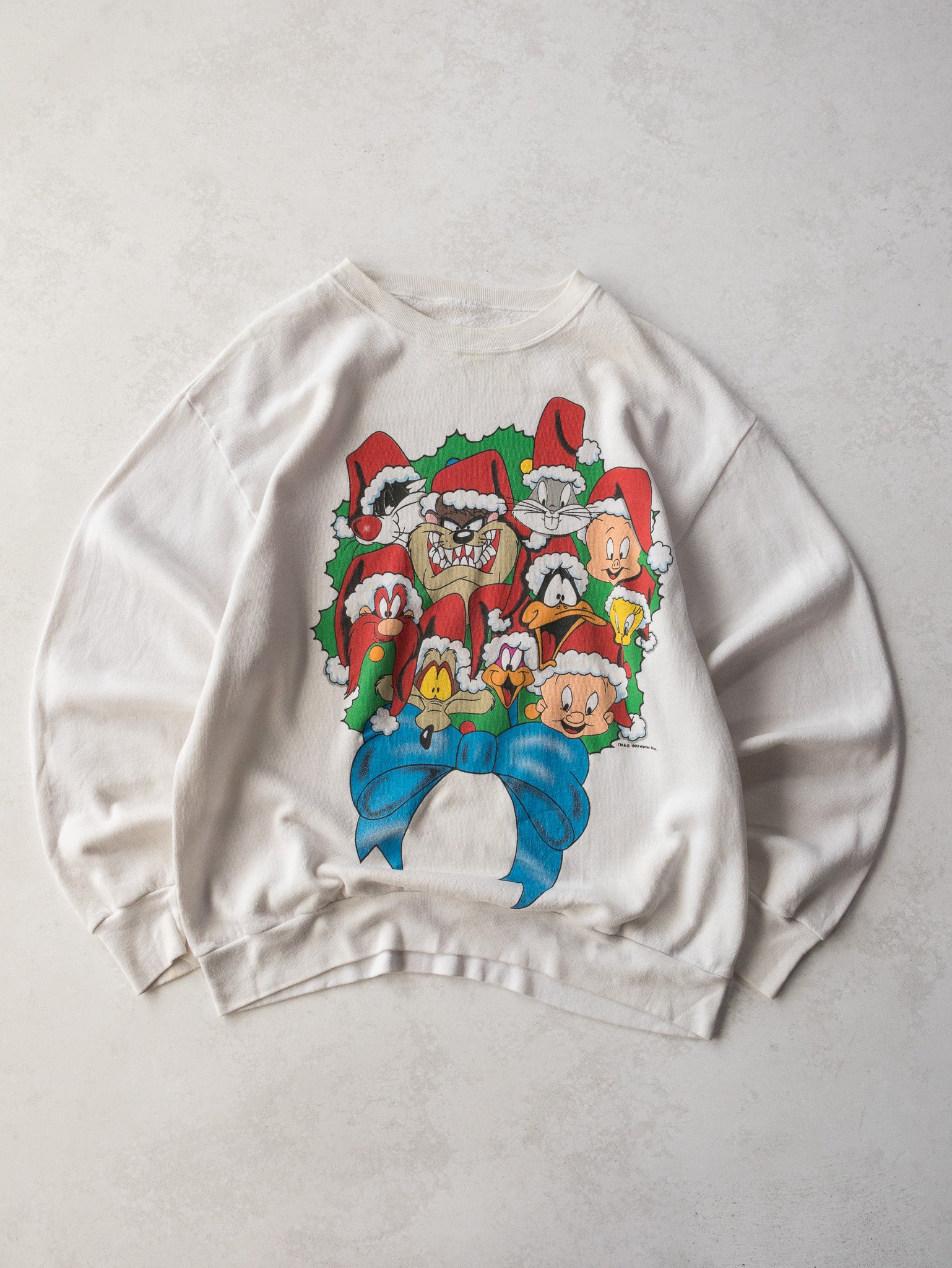 Vintage 1993 Looney Tunes Christmas Sweatshirt (L)