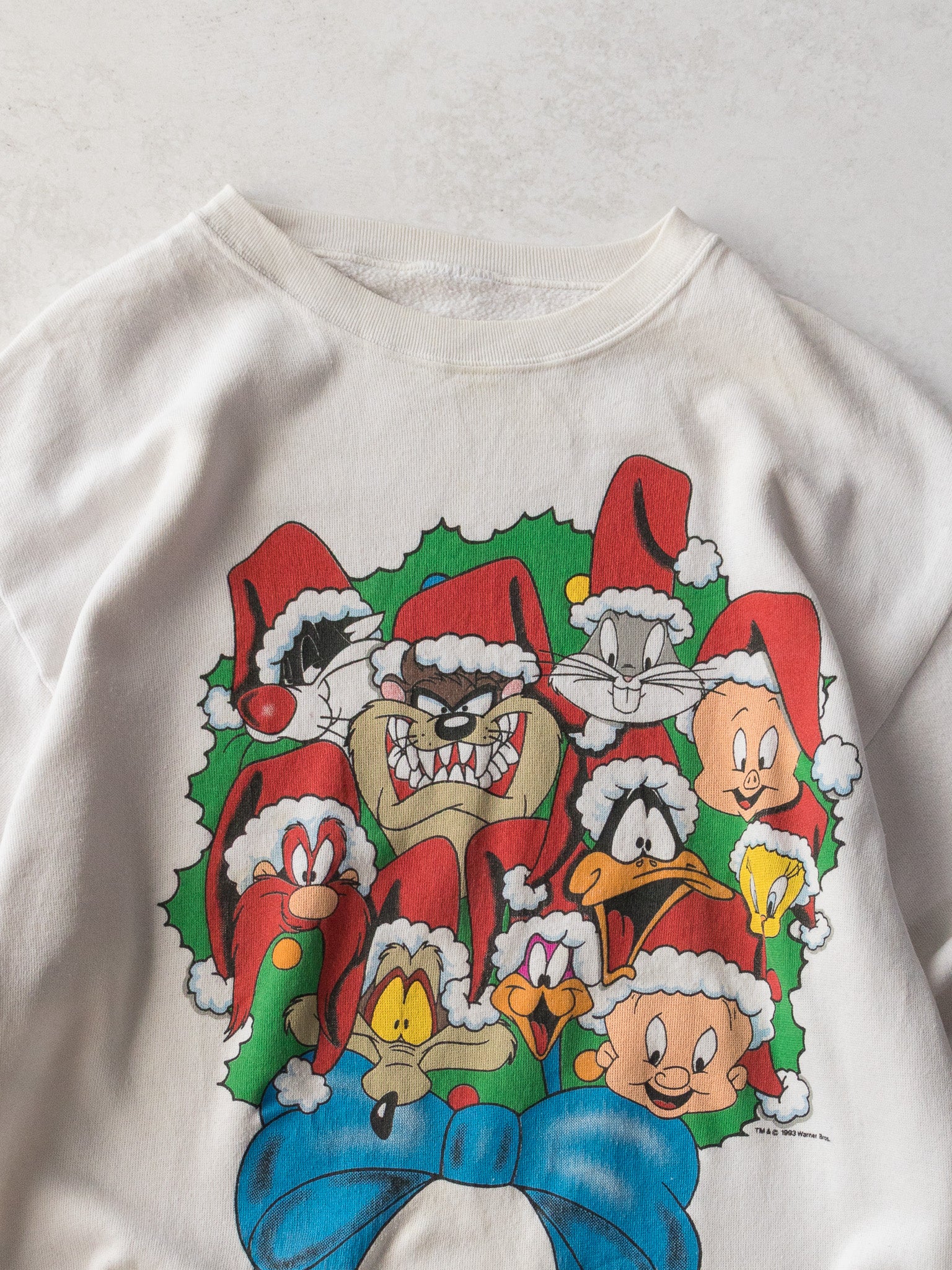 Vintage 1993 Looney Tunes Christmas Sweatshirt (L)