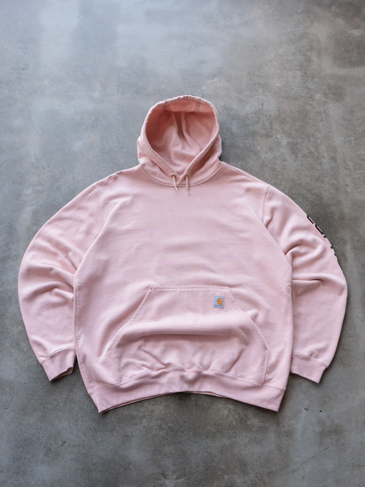 Vintage Pink Carhartt Hoodie (L)