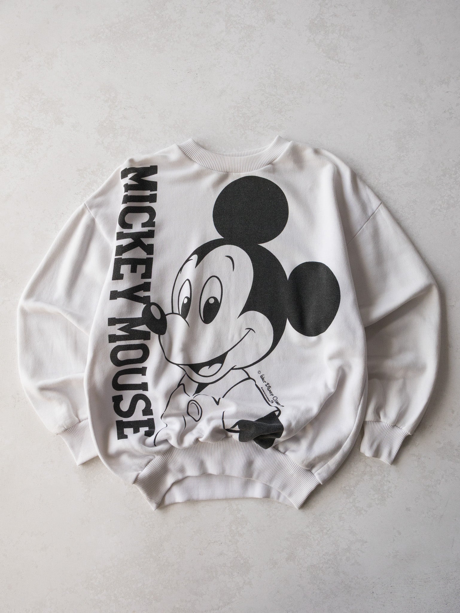 Vintage Mickey Big Print Sweatshirt (XL)