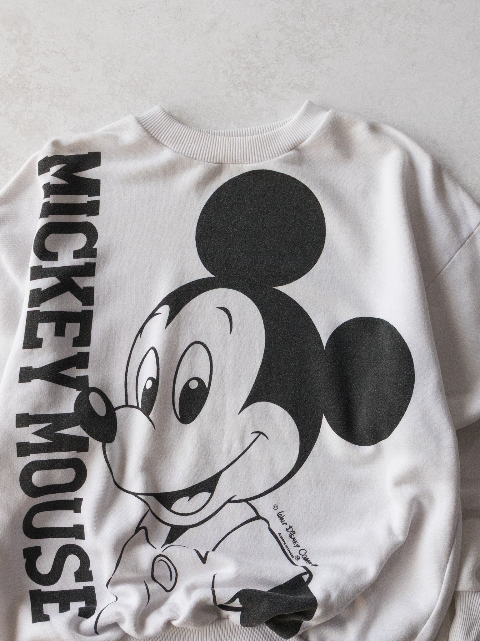 Vintage Mickey Big Print Sweatshirt (XL)