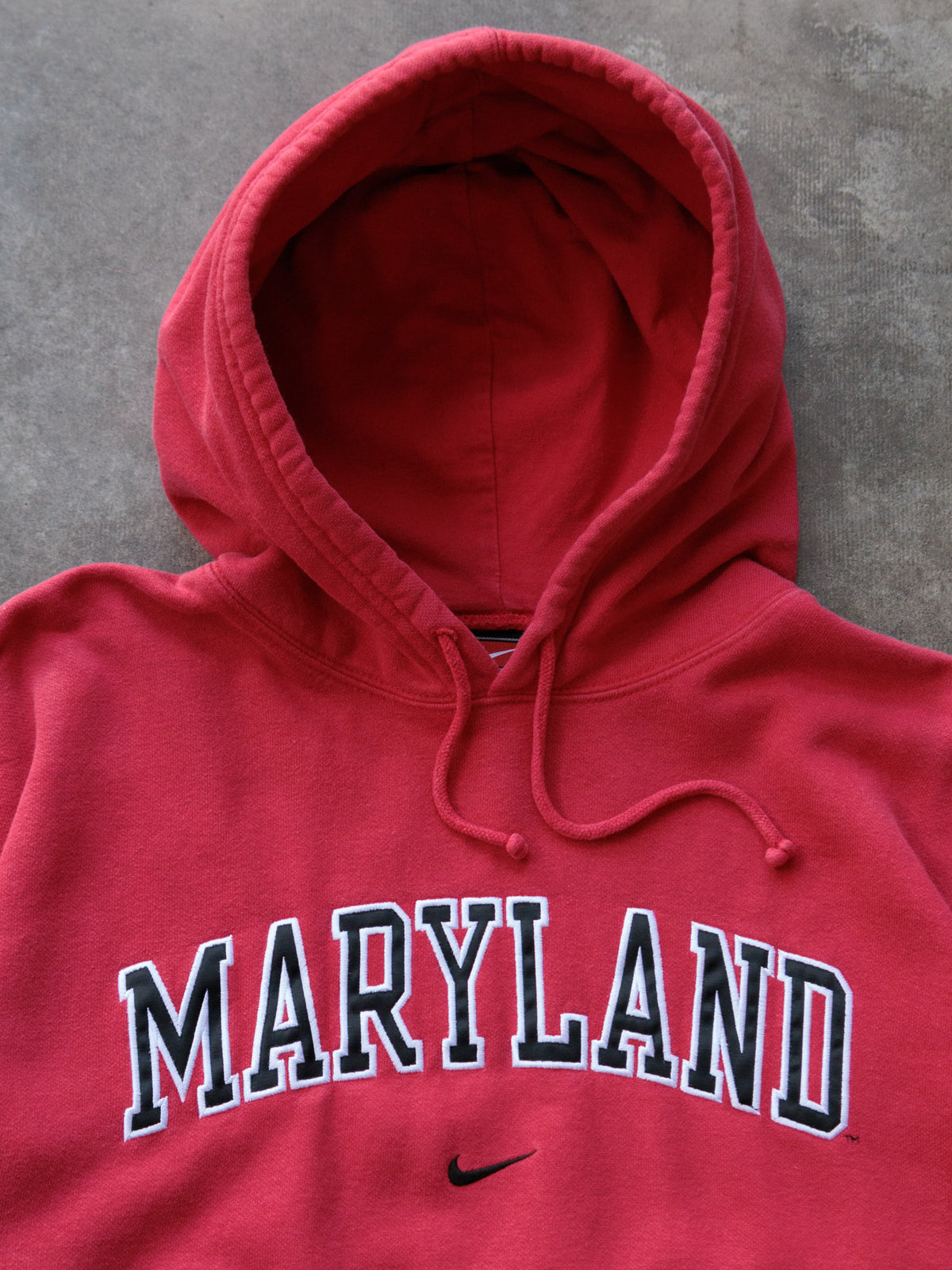 Vintage 00s Red Maryland Nike Hoodie (M)