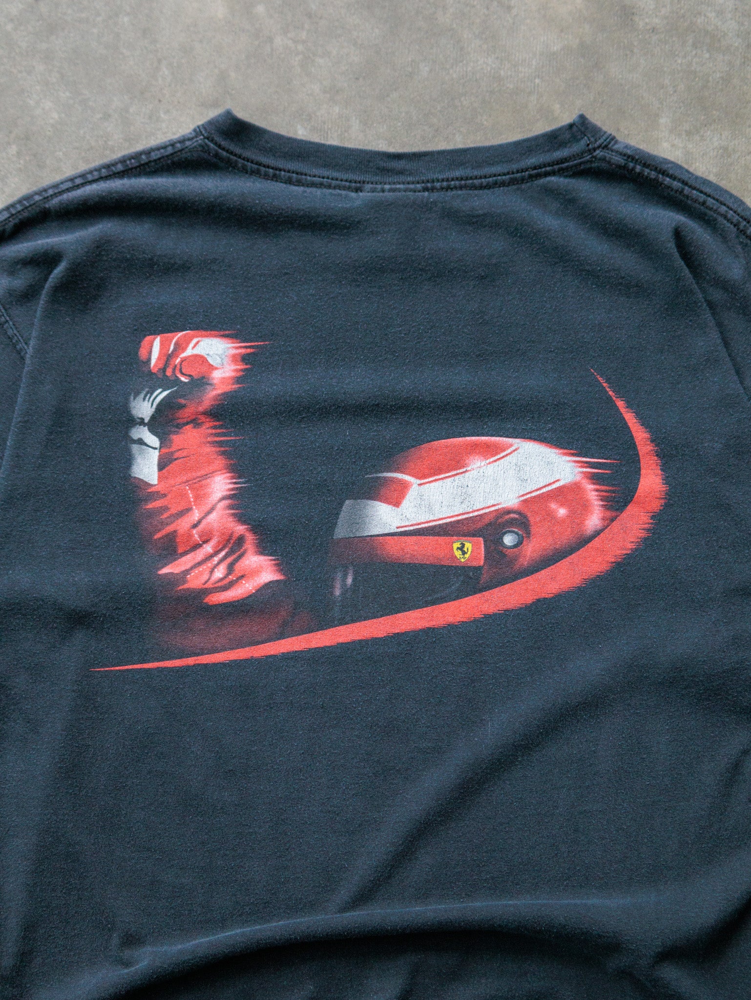Vintage 00s Black Ferrari Fromula 1 Tee (M)