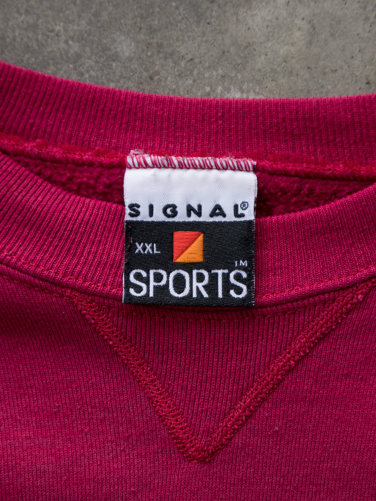Vintage 90s Maroon New York Golf Graphic Sweatshirt (XL)