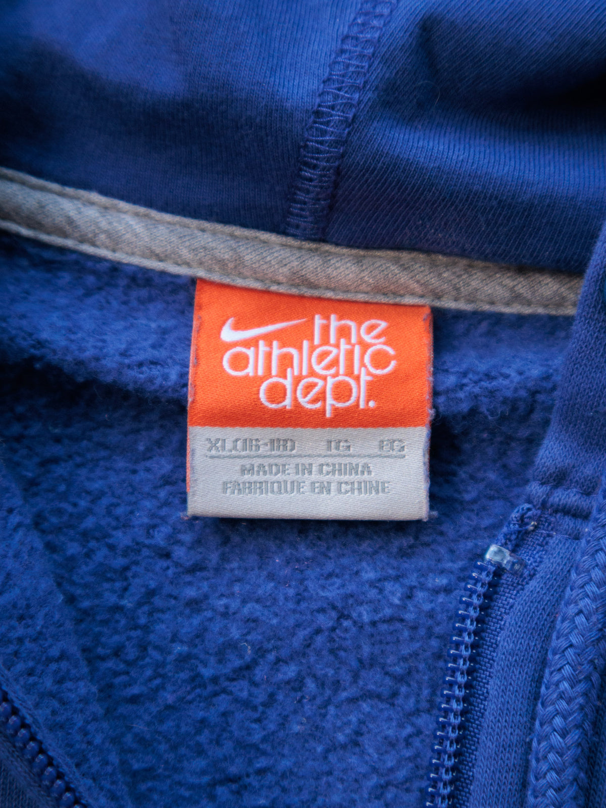 Vintage 00s Blue Nike Full Zip Hoodie (XL)