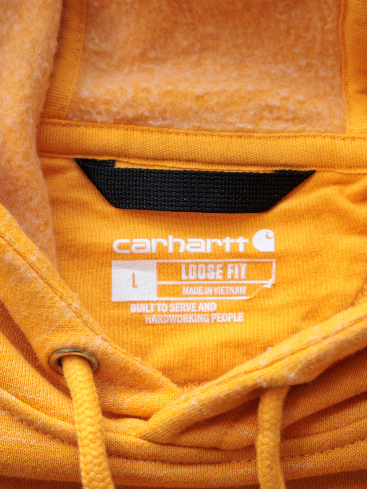 Vintage Orange Carhartt Hoodie (L)