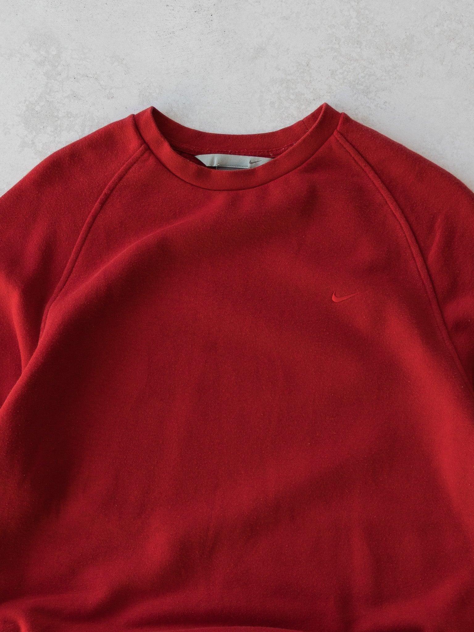 Vintage Nike Swoosh Red Sweatshirt (XL)