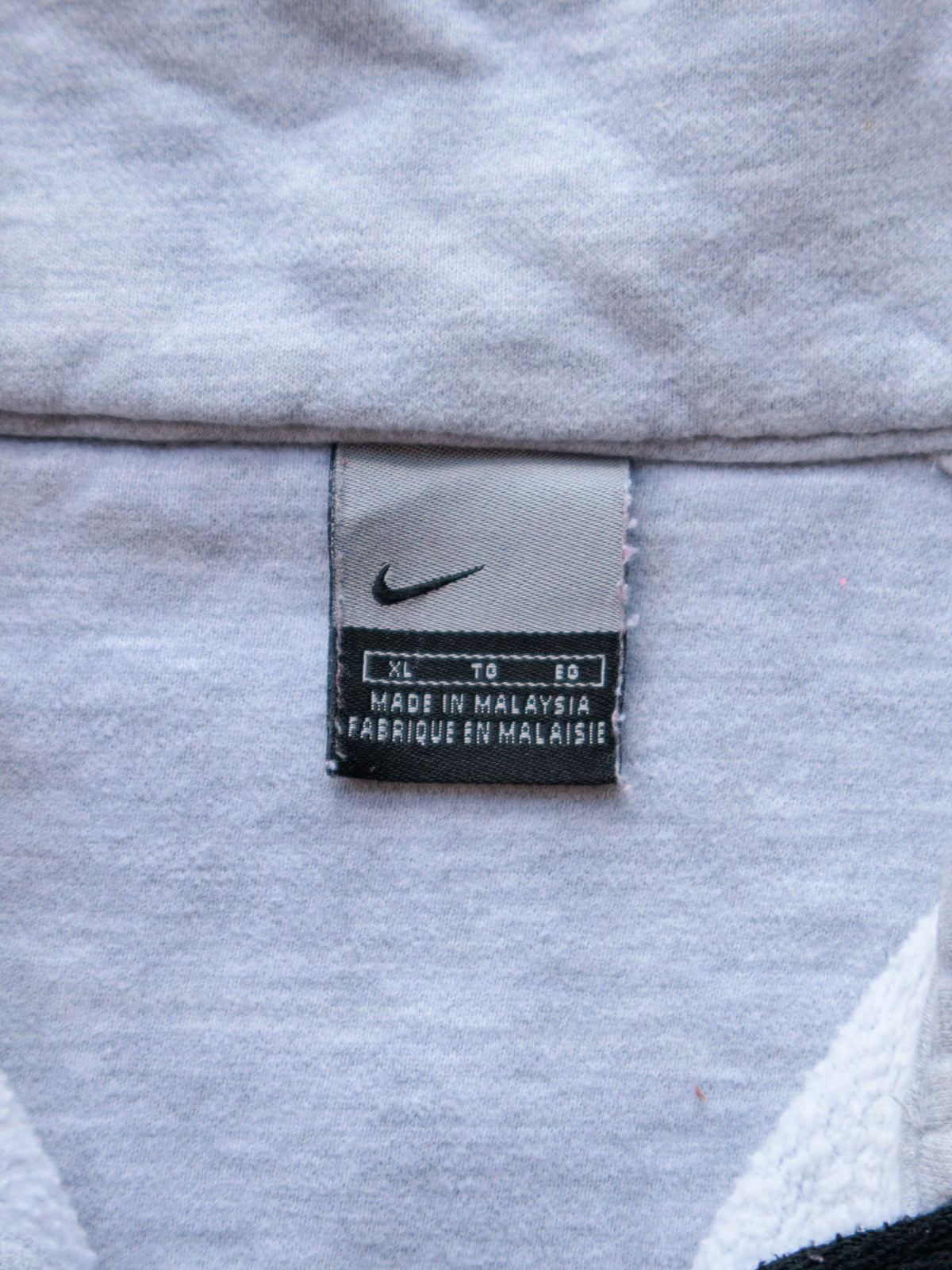 Vintage 00s Grey Nike Snap Mock Neck Sweatshirt (XL)