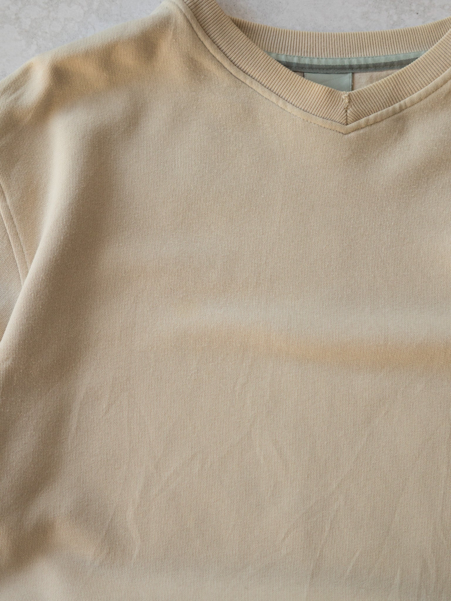 Vintage Nike Swoosh Cream Sweatshirt (XL)