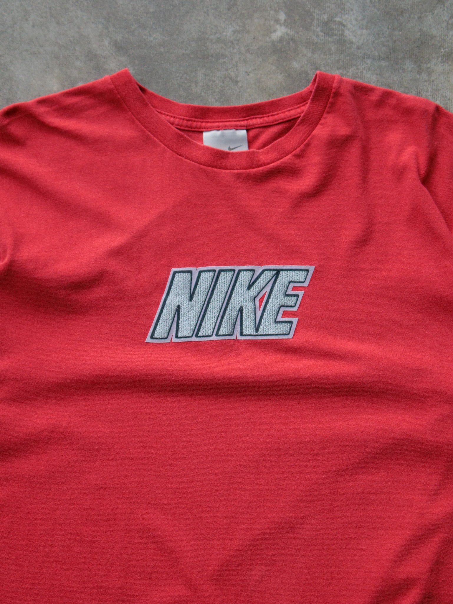 Vintage 00s Red Nike Long Sleeve (XL)