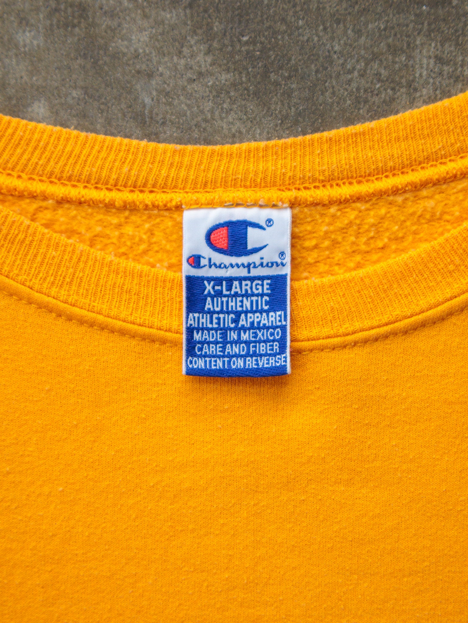 Vintage 90s Yellow Champion Sweatshirt (XL)