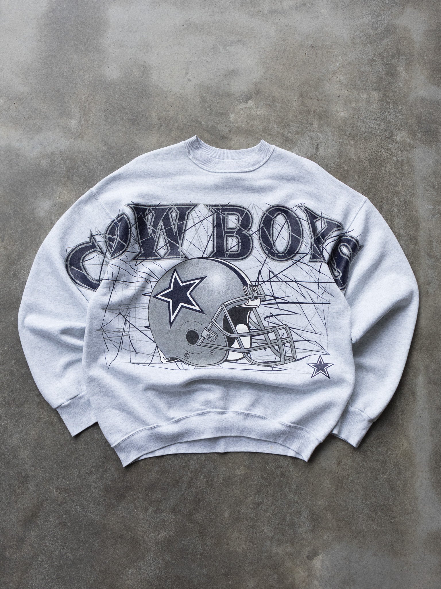 Vintage 90s Grey Dallas Cowboys Sweatshirt (XL)