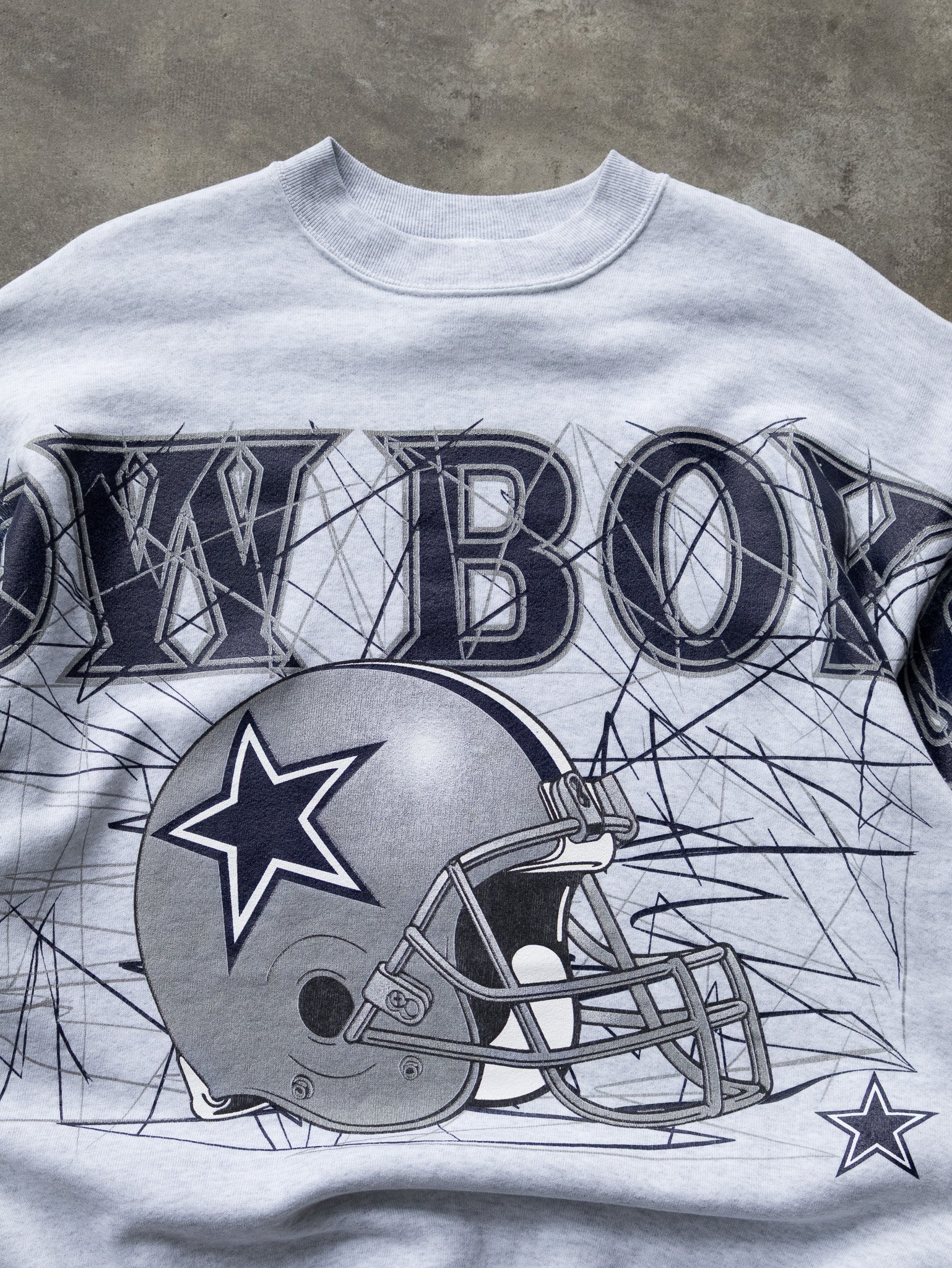 Vintage 90s Grey Dallas Cowboys Sweatshirt (XL)