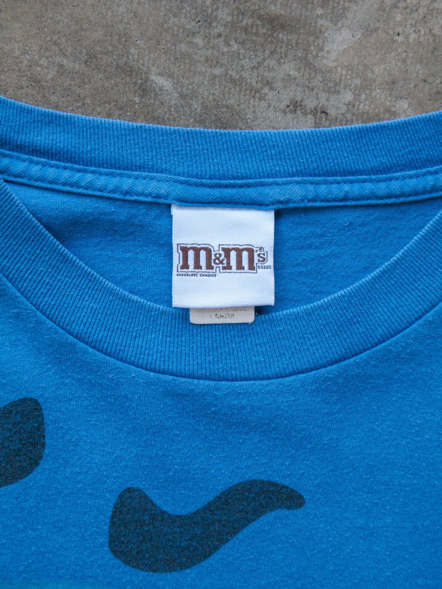 Vintage 00s Blue M&M's Character Graphic Tee (L)
