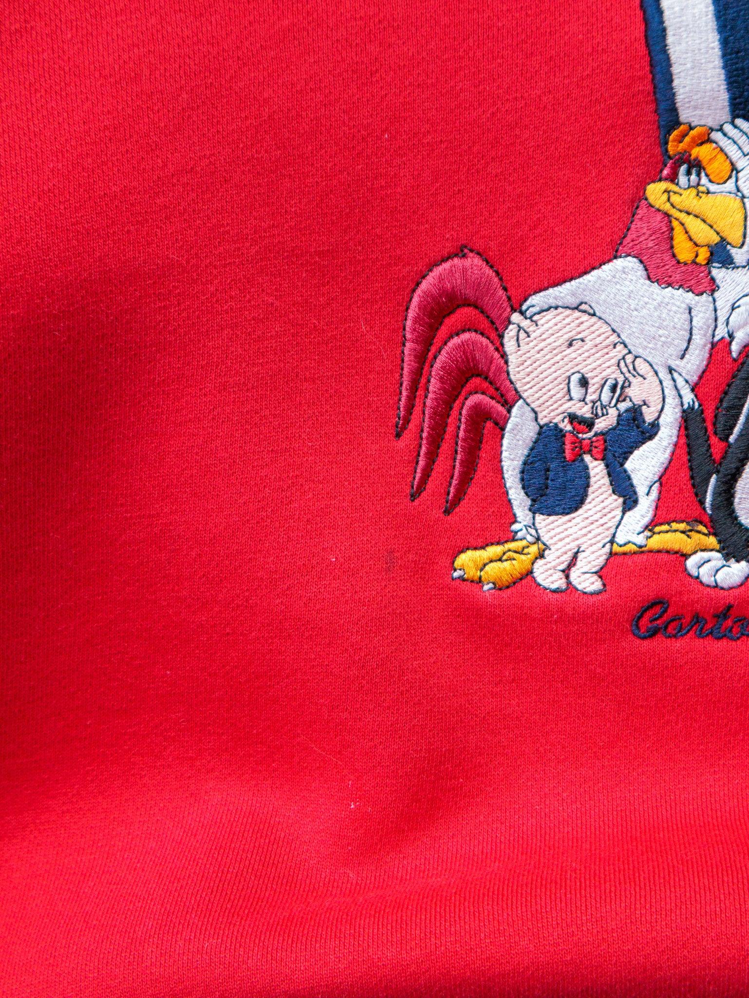 Vintage 90s Red Looney Tunes Sweatshirt (L)