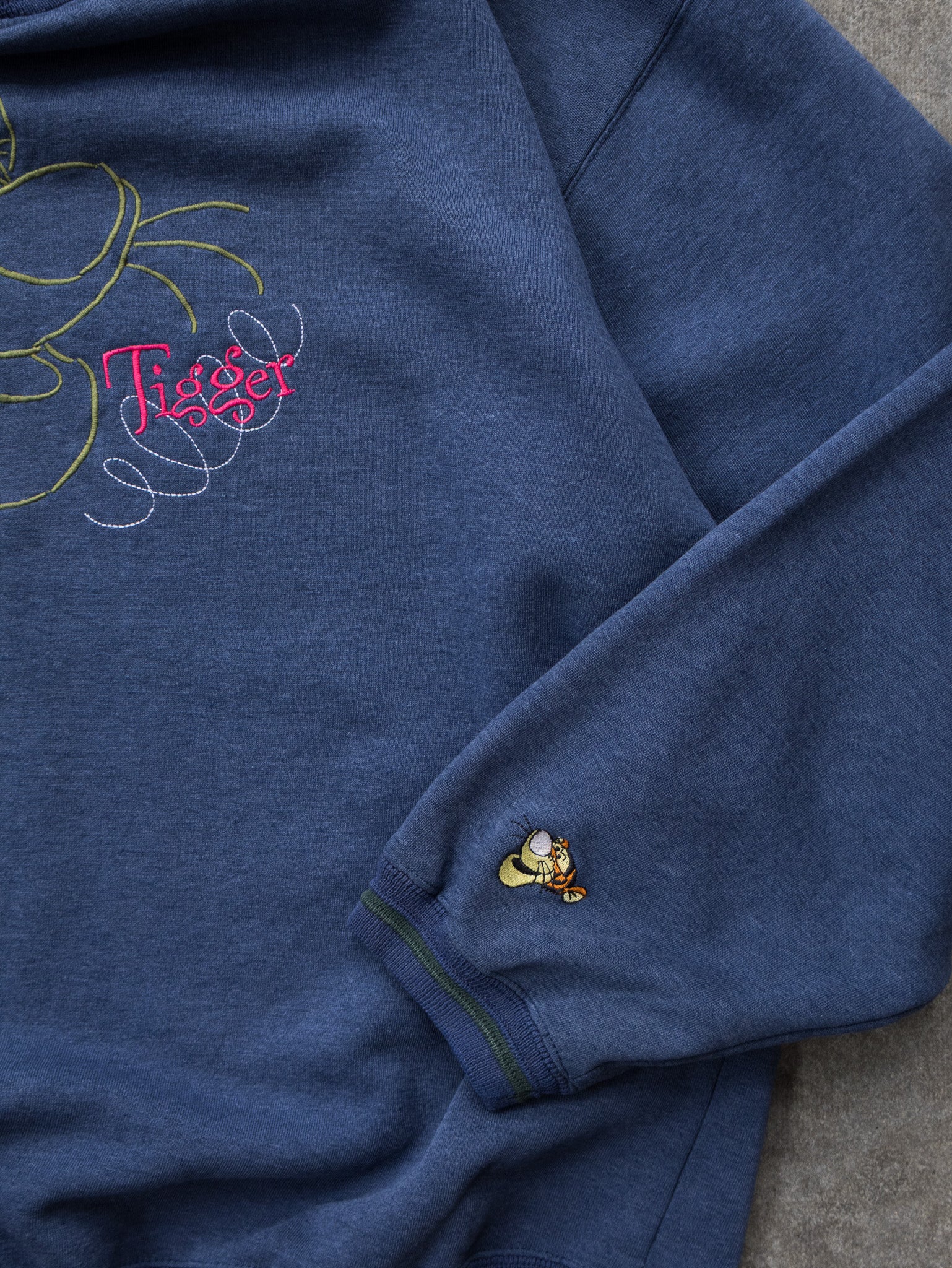 Vintage Navy Tigger Sweatshirt (XL)