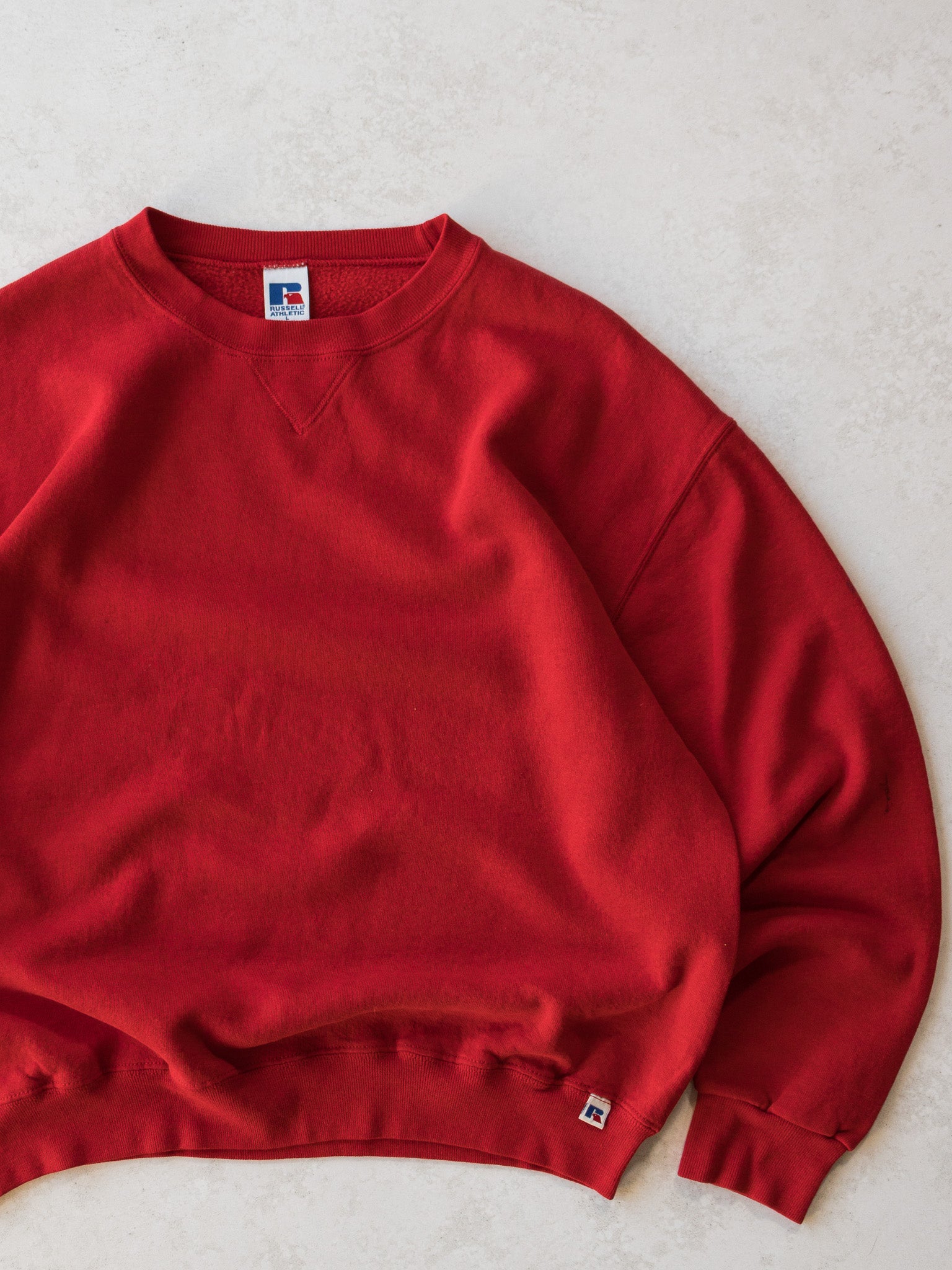 Vintage Russell Blank Red Sweatshirt (L)